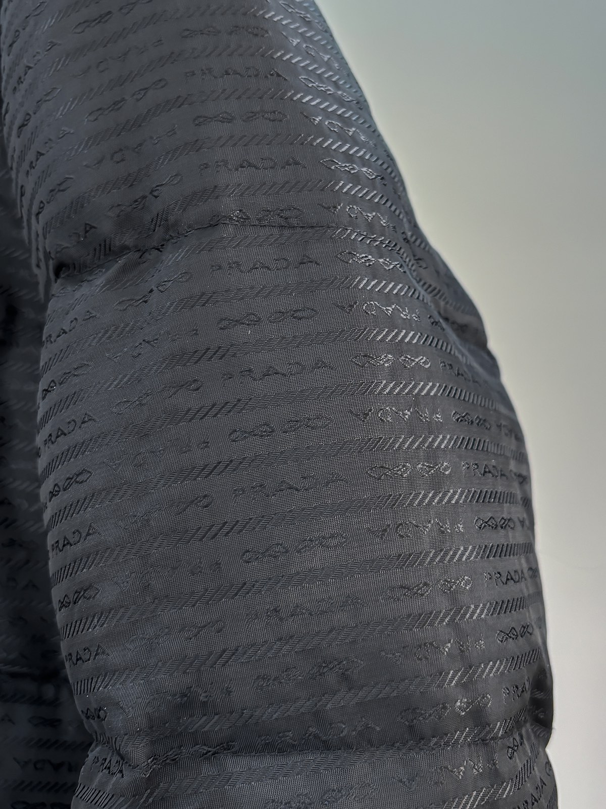 Prada Male Down Jacket Goose Down Black Loose Fit S-m-l-xl