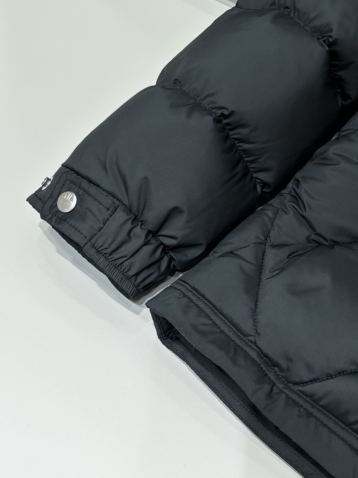 Moncler Down Vest Goose Down Black Hooded M
