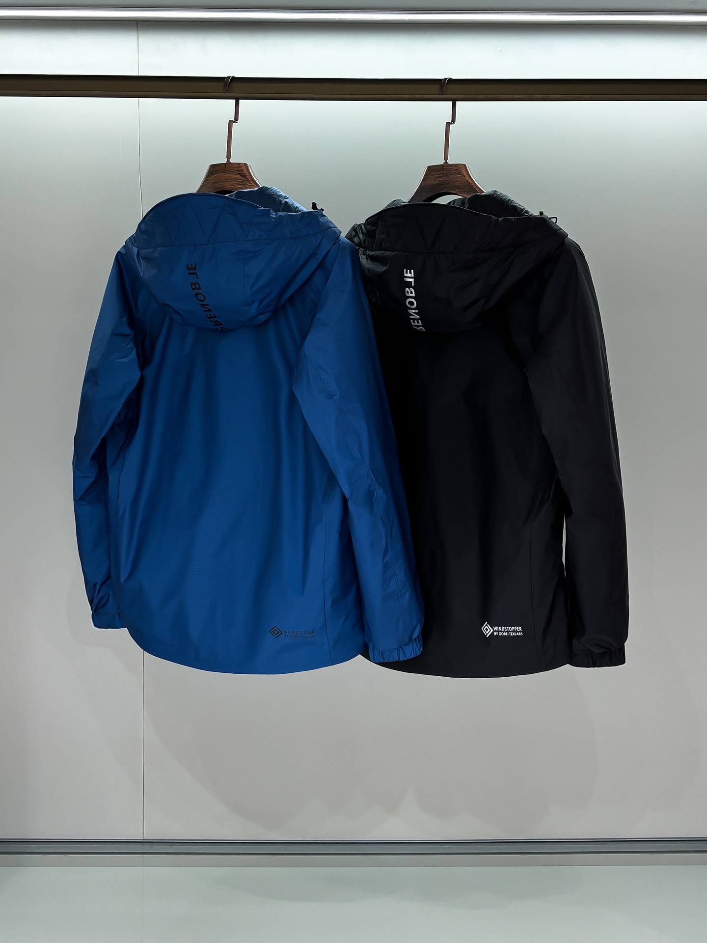 Moncler Male Down Jacket Black Hooded M-l