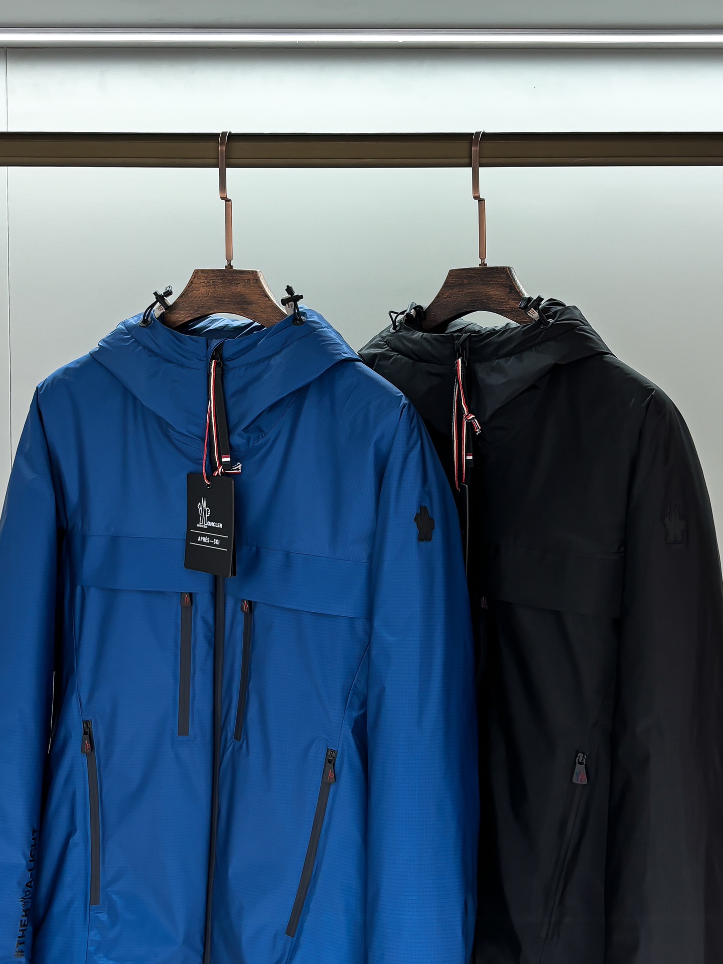 Moncler Male Down Jacket Black Hooded M-l