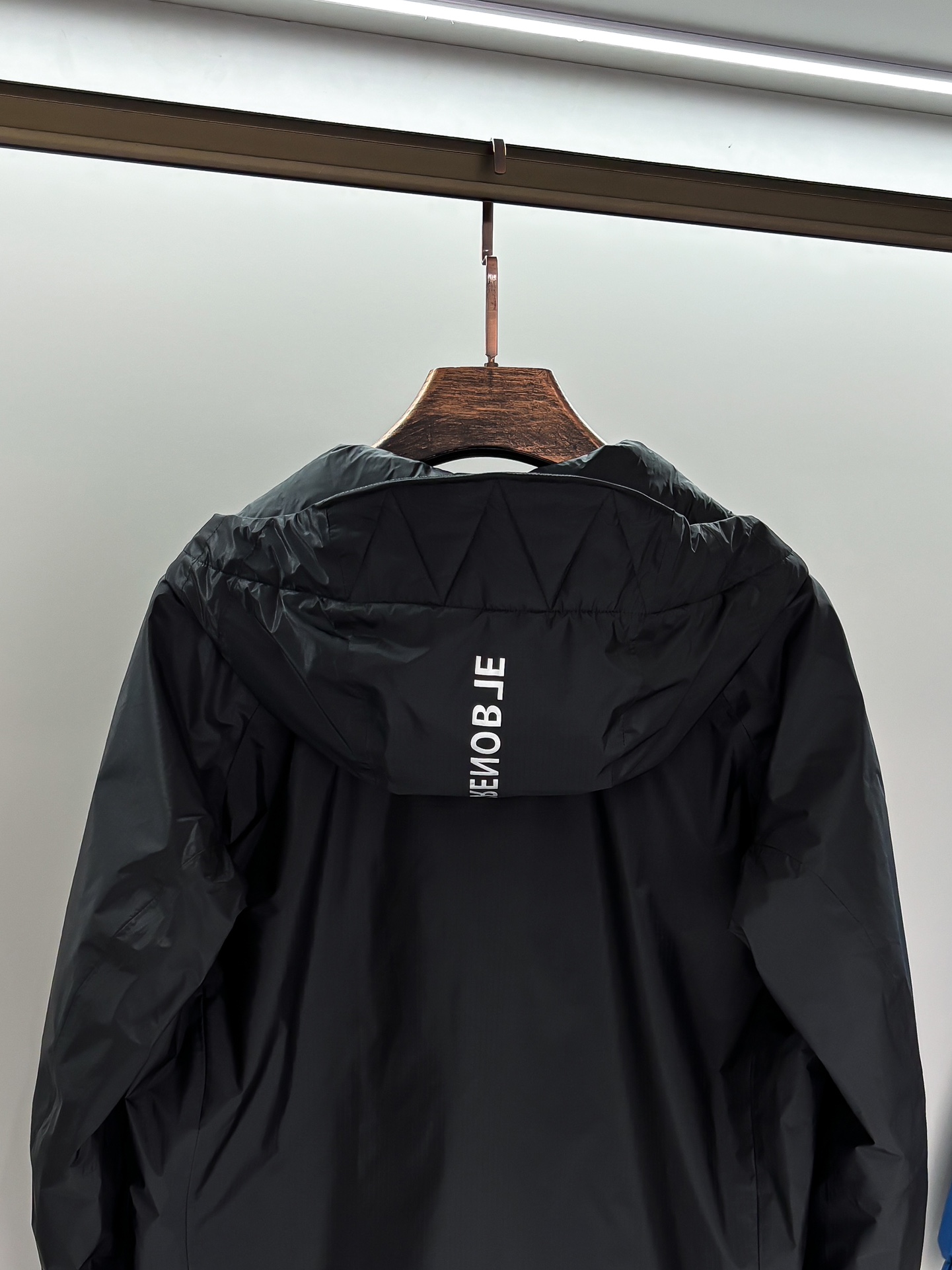 Moncler Male Down Jacket Black Hooded M-l