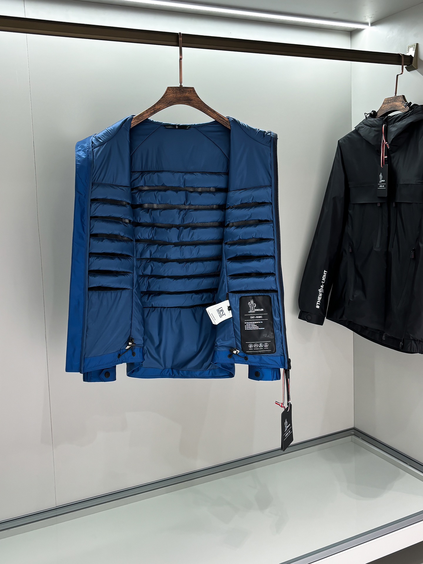 Moncler Male Down Jacket Black Hooded M-l