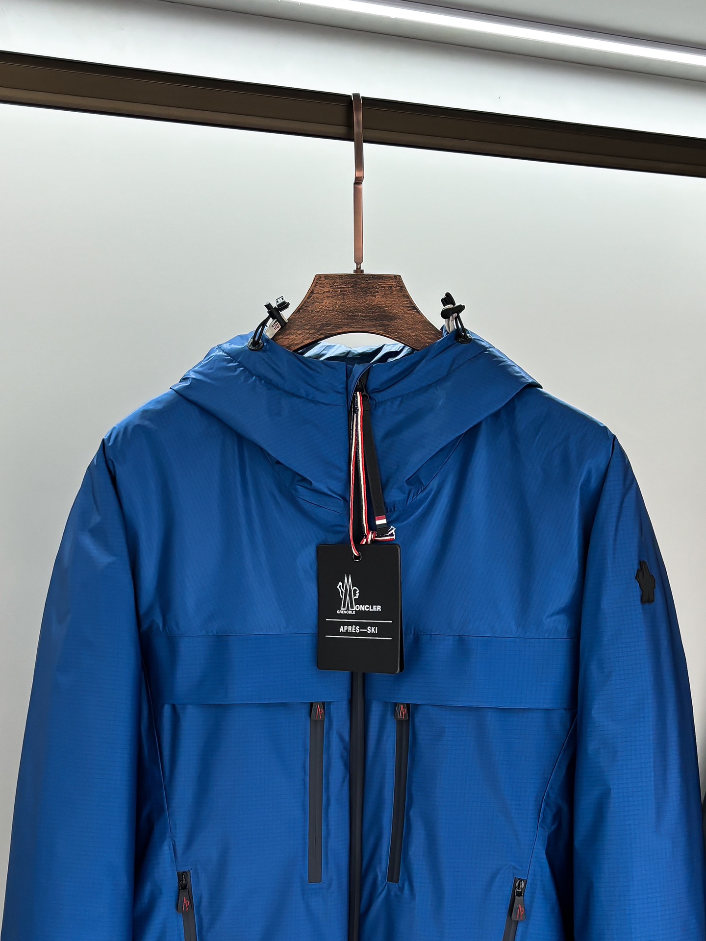 Moncler Male Down Jacket Black Hooded M-l