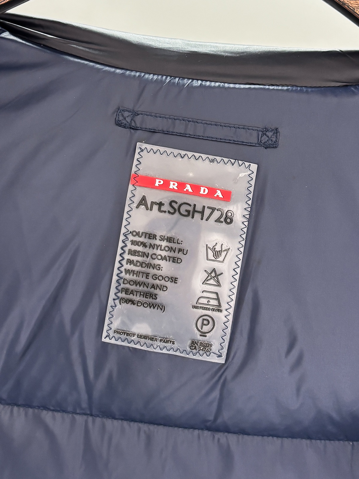 Prada Male Down Jacket Goose Down Black Hooded S-m-l-xl-xxl