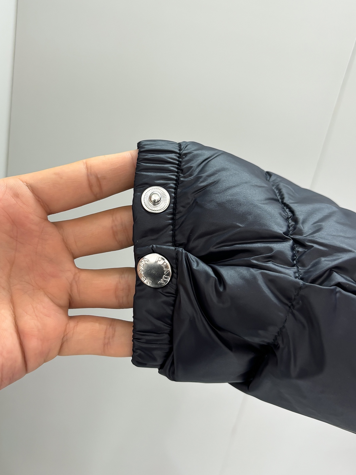 Prada Male Down Jacket Goose Down Black Hooded S-m-l-xl-xxl