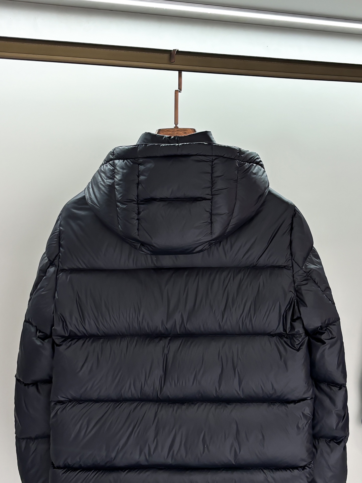 Prada Male Down Jacket Goose Down Black Hooded S-m-l-xl-xxl