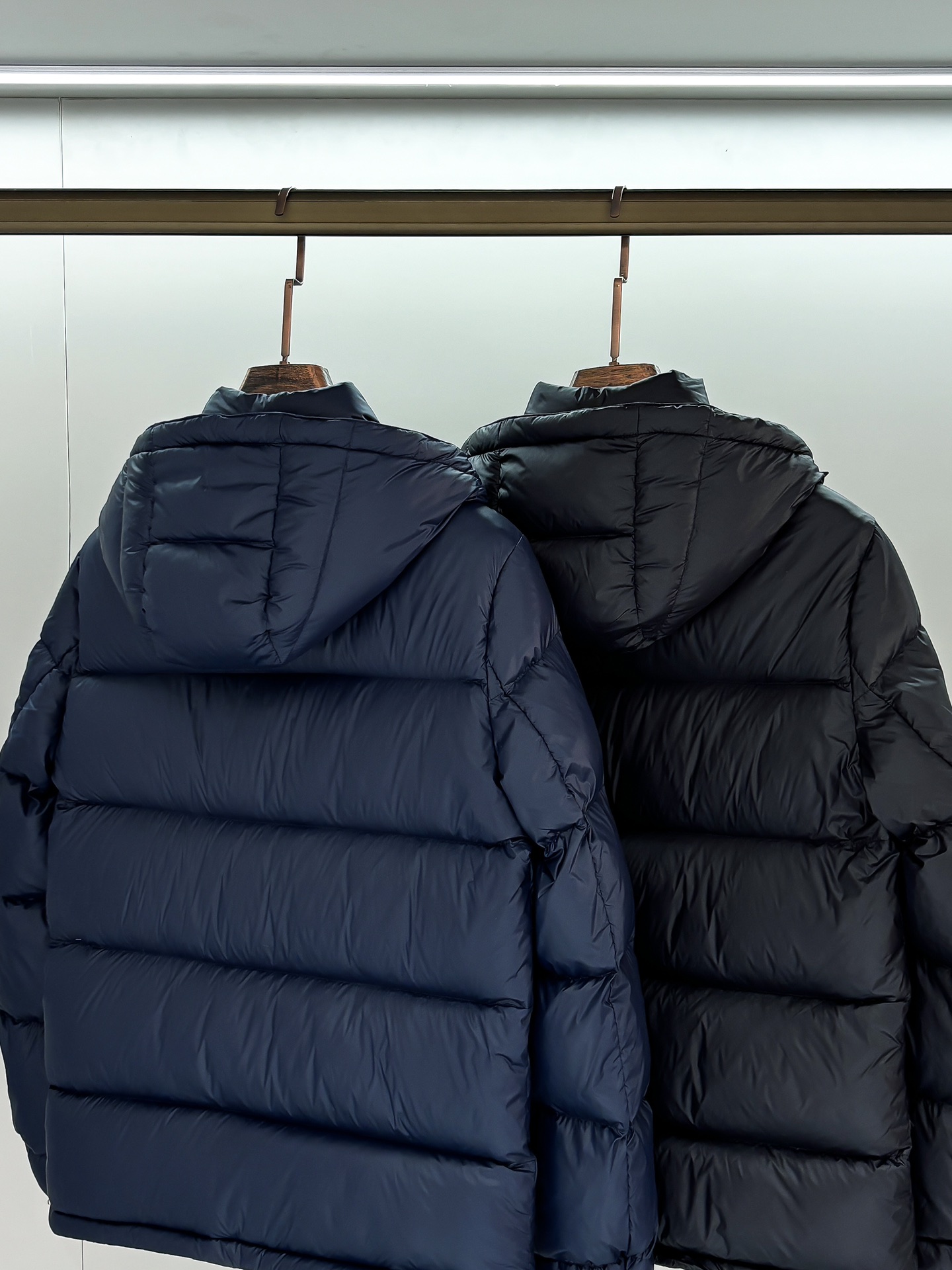 Prada Male Down Jacket Goose Down Black Hooded S-m-l-xl-xxl