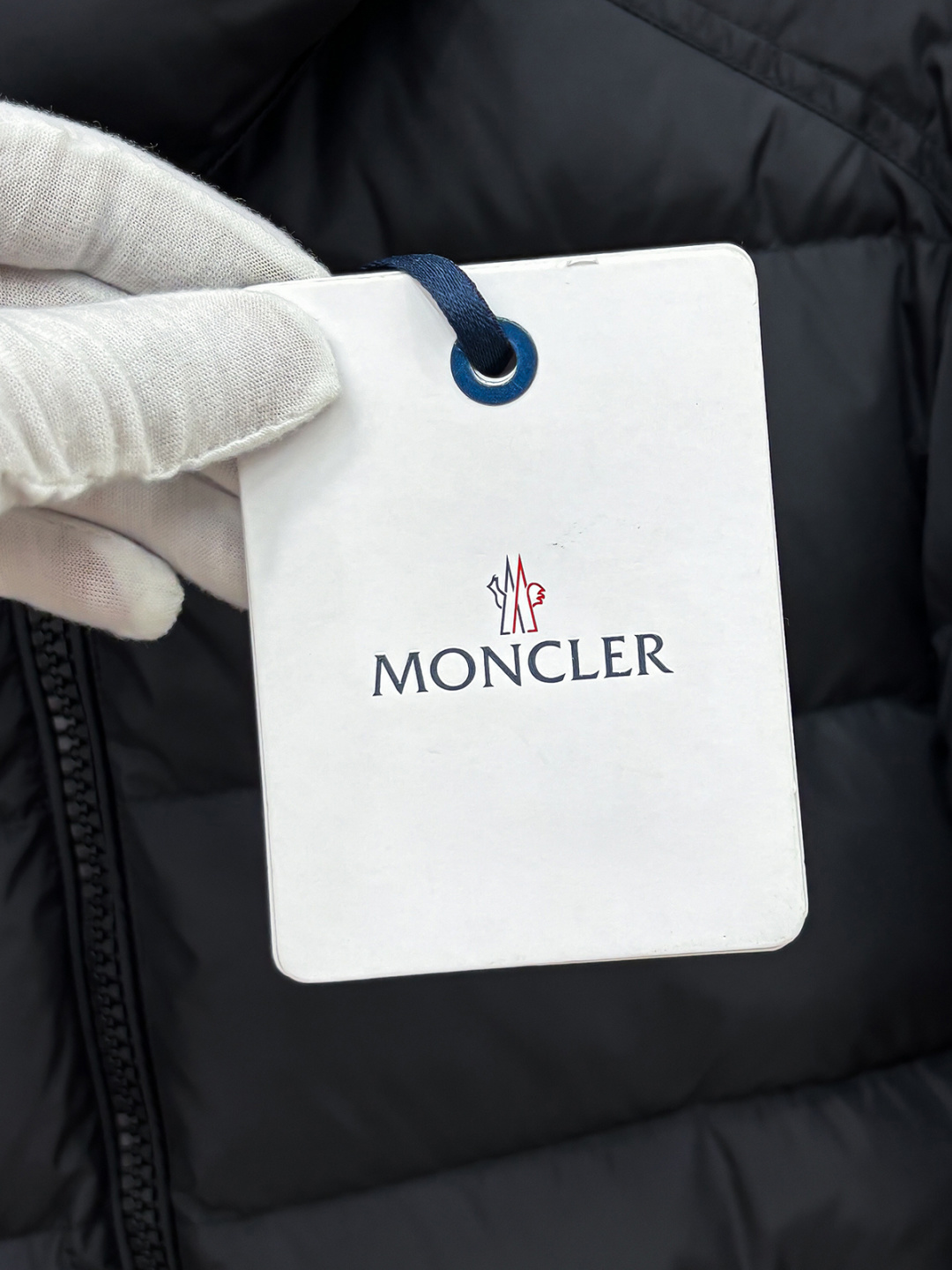 Moncler Couple Down Jacket White Duck Down Black Hooded M-l