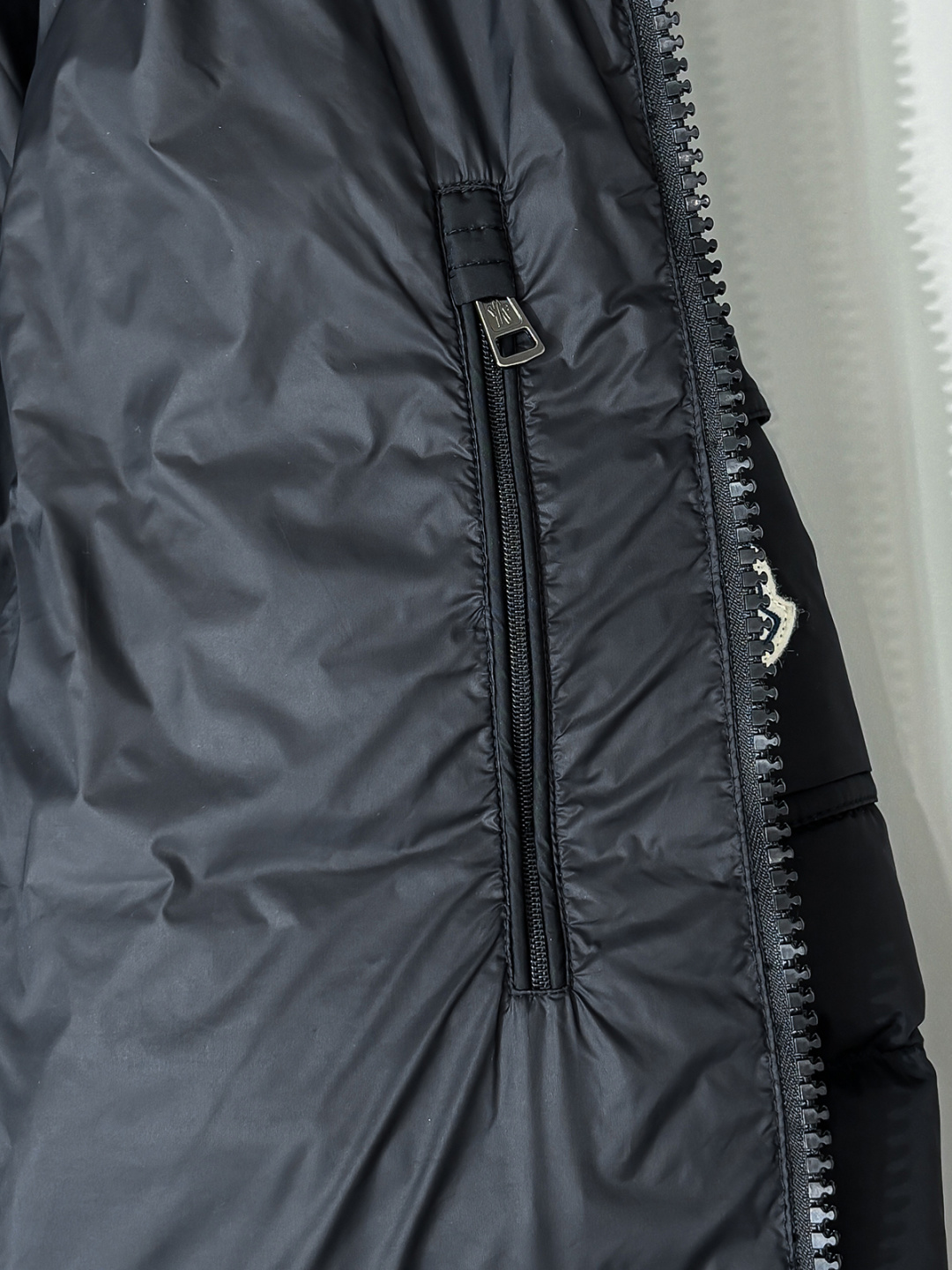 Moncler Couple Down Jacket White Duck Down Black Hooded M-l
