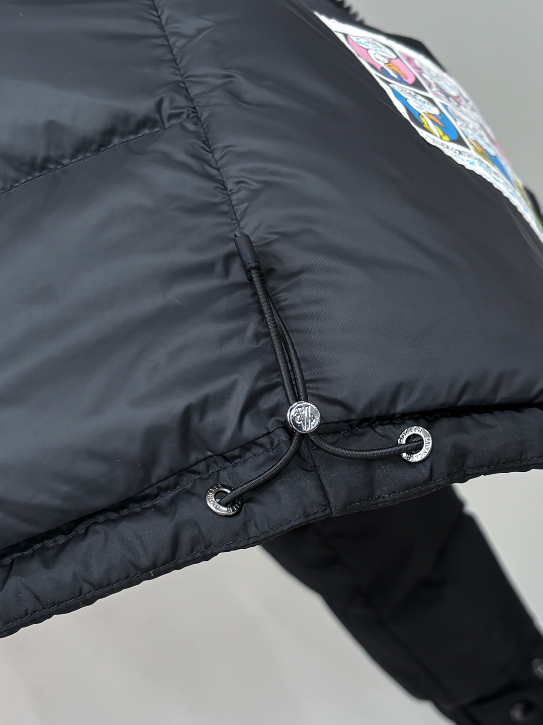 Moncler Couple Down Jacket White Duck Down Black Hooded M-l