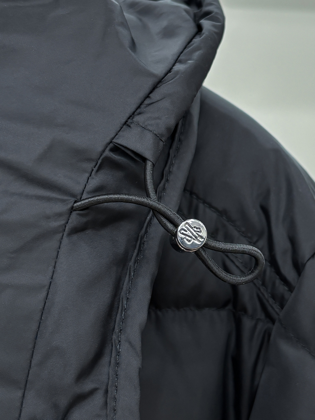 Moncler Couple Down Jacket White Duck Down Black Hooded M-l