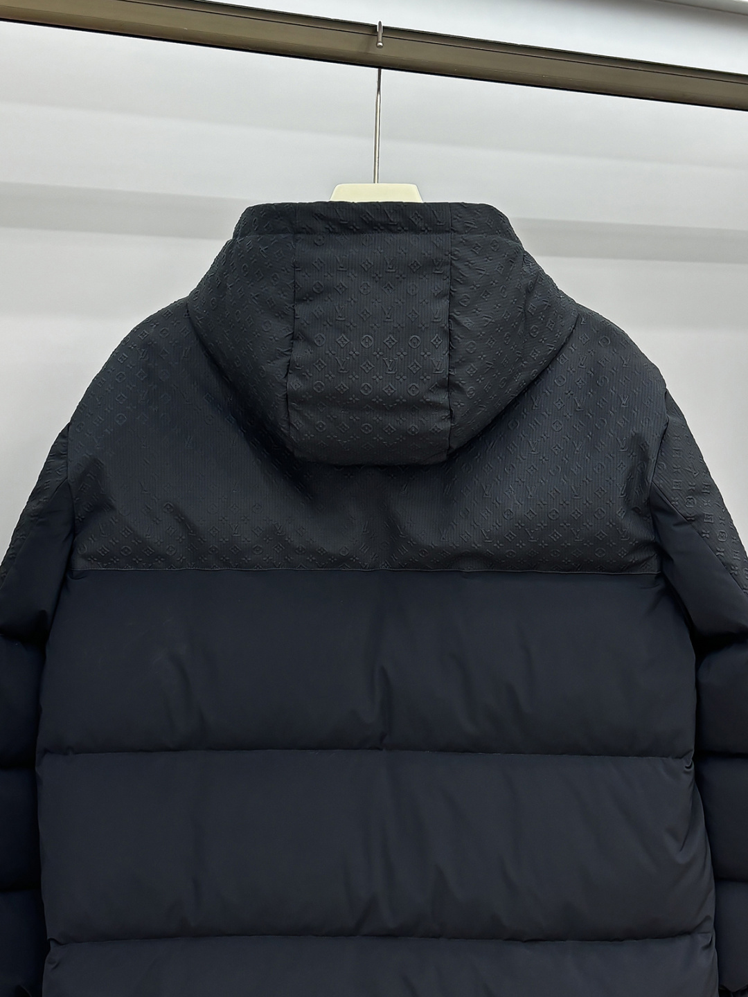 Louis Vuitton Male Down Jacket Goose Down Blue Hooded L