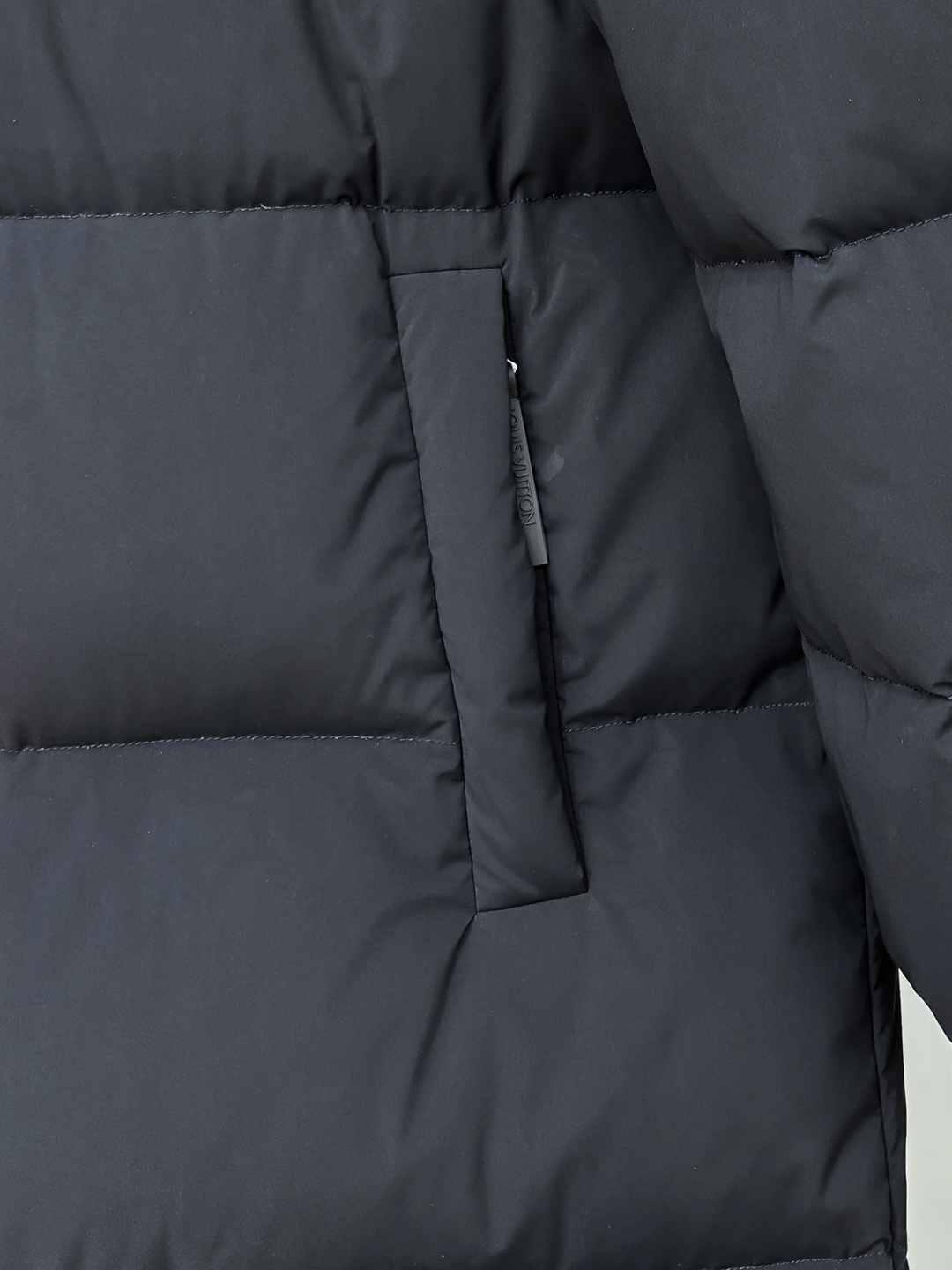 Louis Vuitton Male Down Jacket Goose Down Blue Hooded L