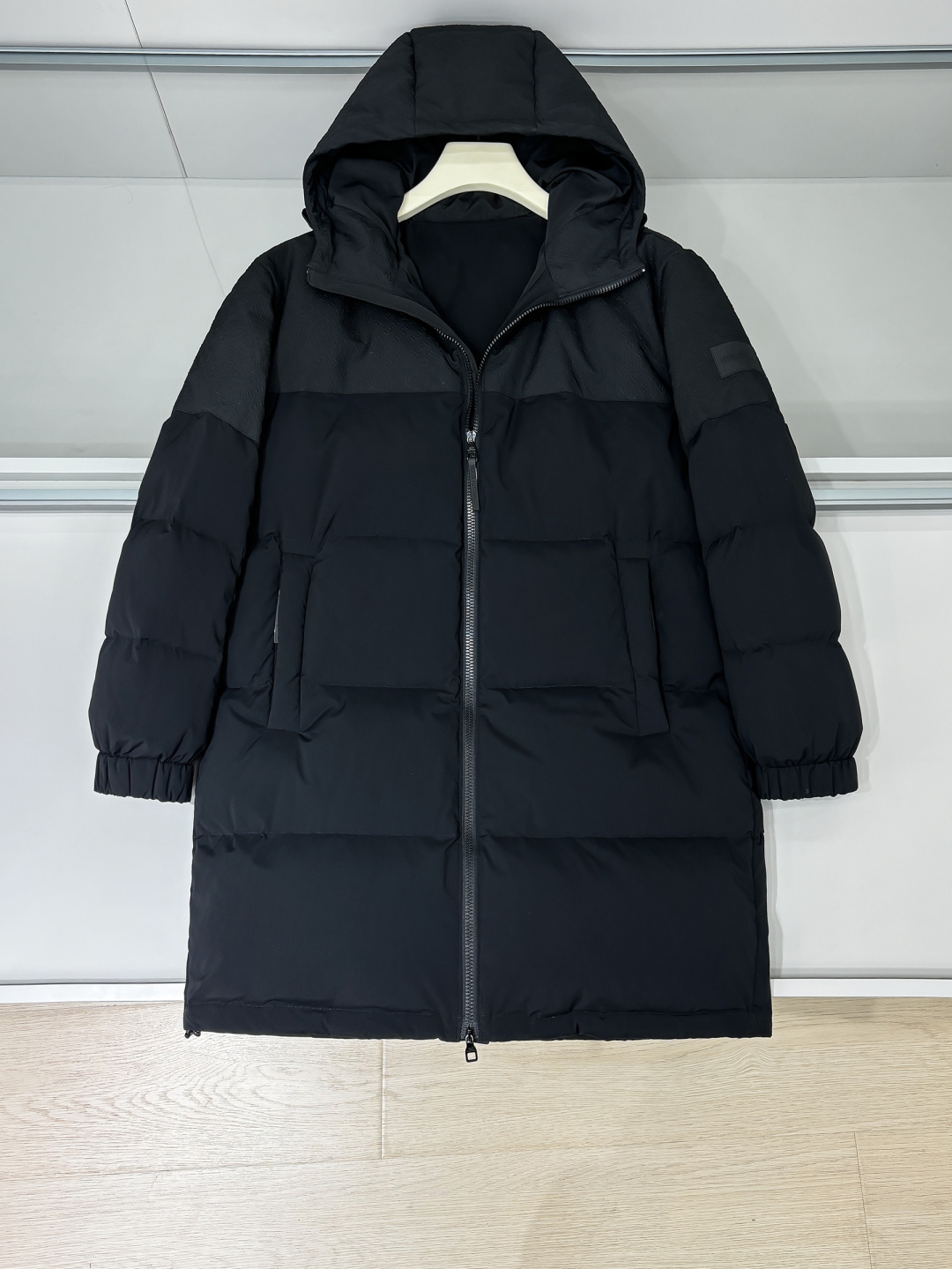 Louis Vuitton Male Down Jacket Goose Down Blue Hooded L