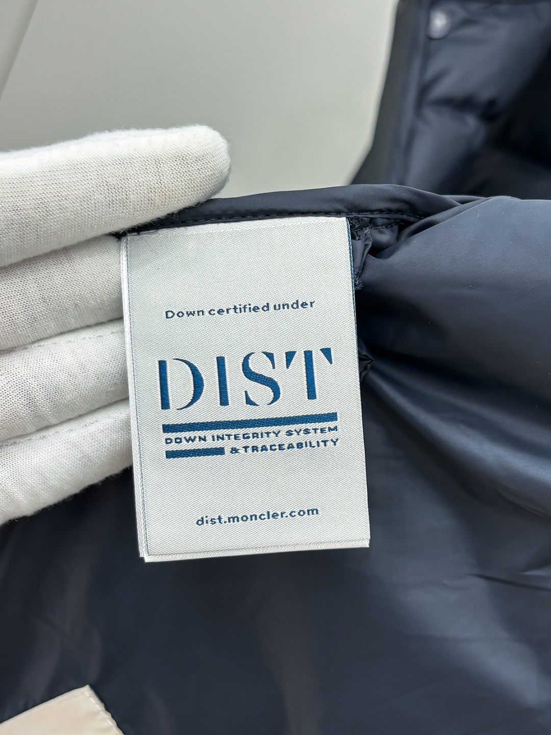 Moncler Male Down Vest White Duck Down Blue M