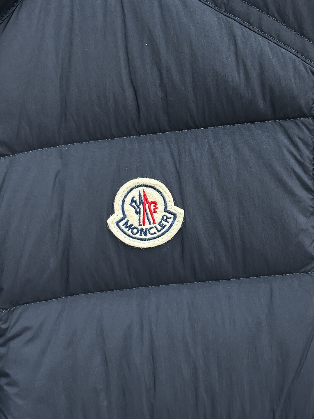 Moncler Male Down Vest White Duck Down Blue M