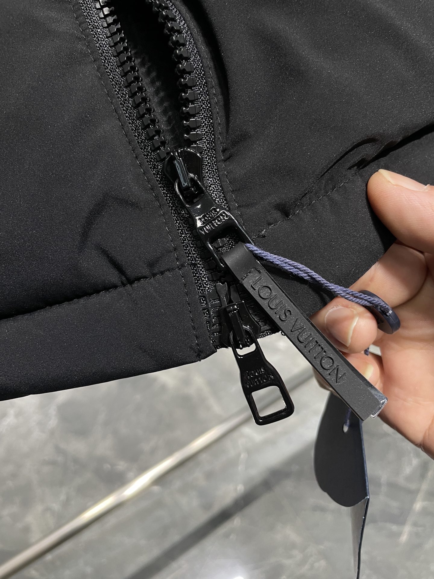 Louis Vuitton Down Jacket Black Printed M-54-48-50-52