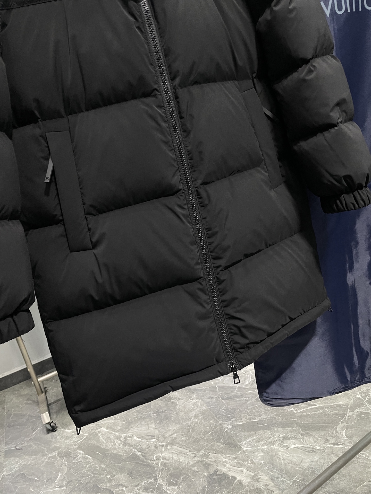 Louis Vuitton Down Jacket Black Printed M-54-48-50-52