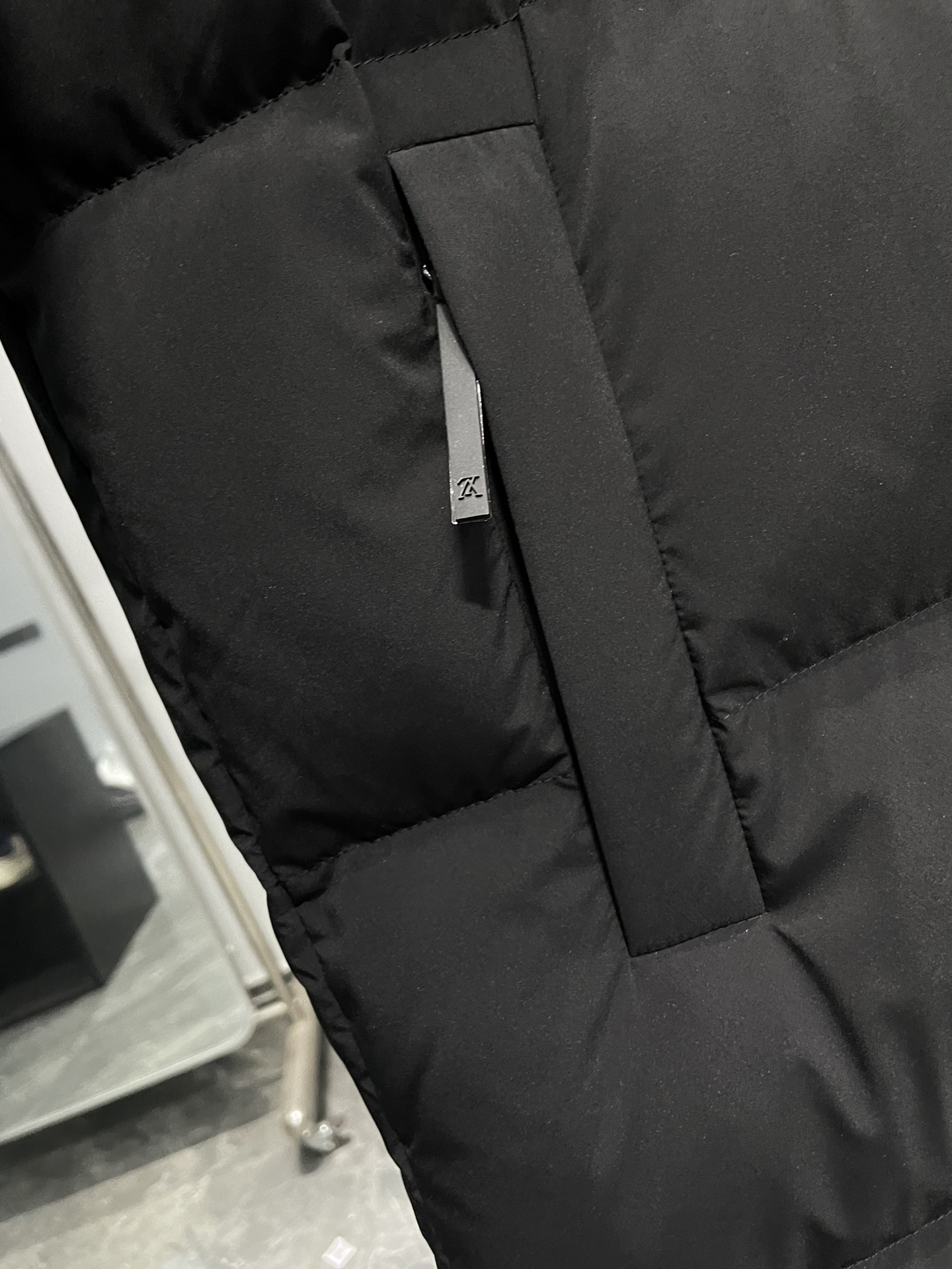 Louis Vuitton Down Jacket Black Printed M-54-48-50-52