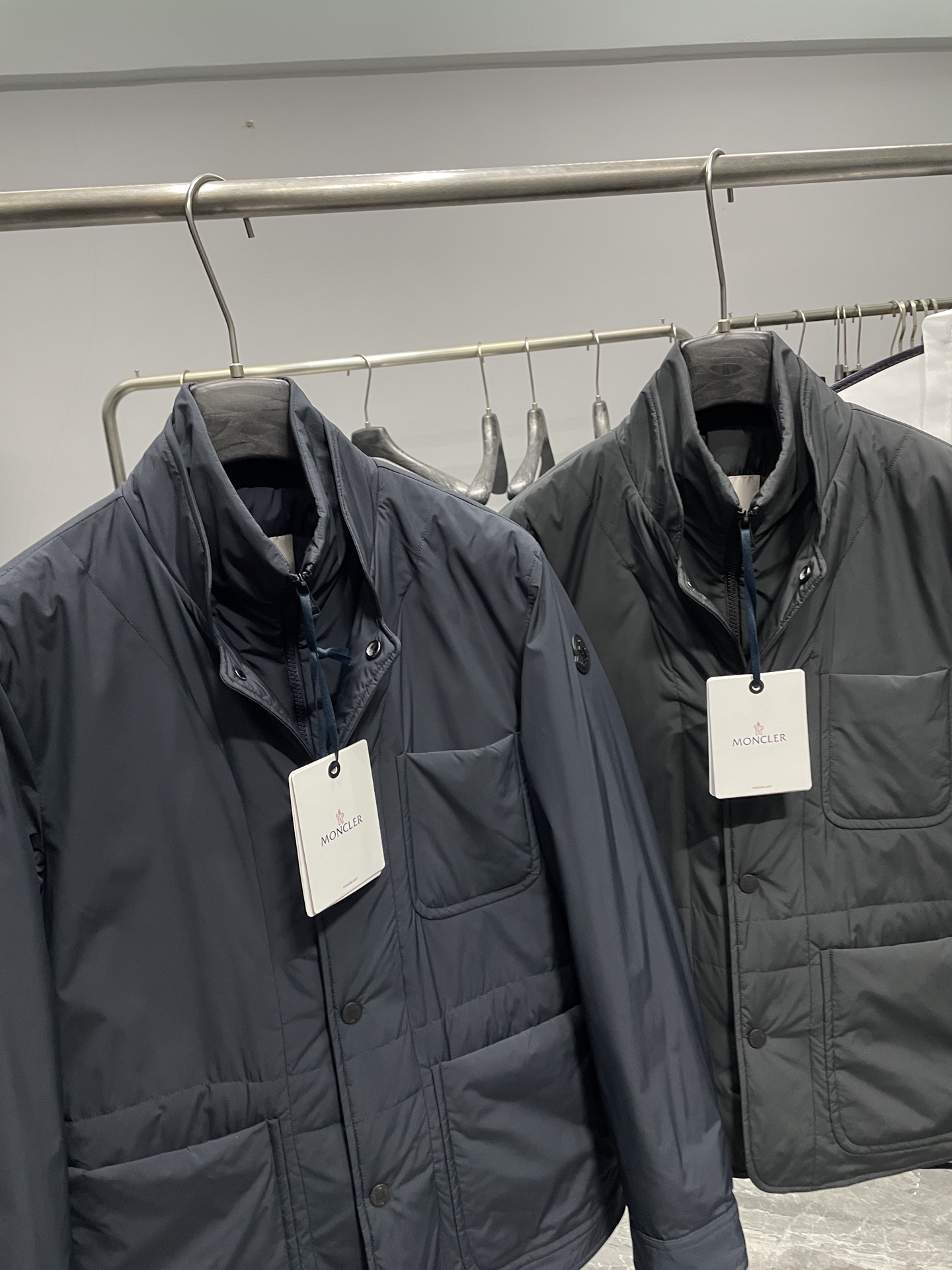 Moncler Down Jacket Knitted Black S-m-l