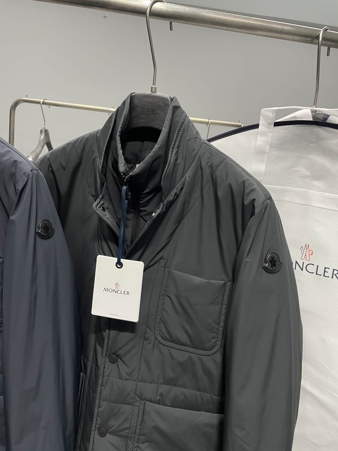 Moncler Down Jacket Knitted Black S-m-l