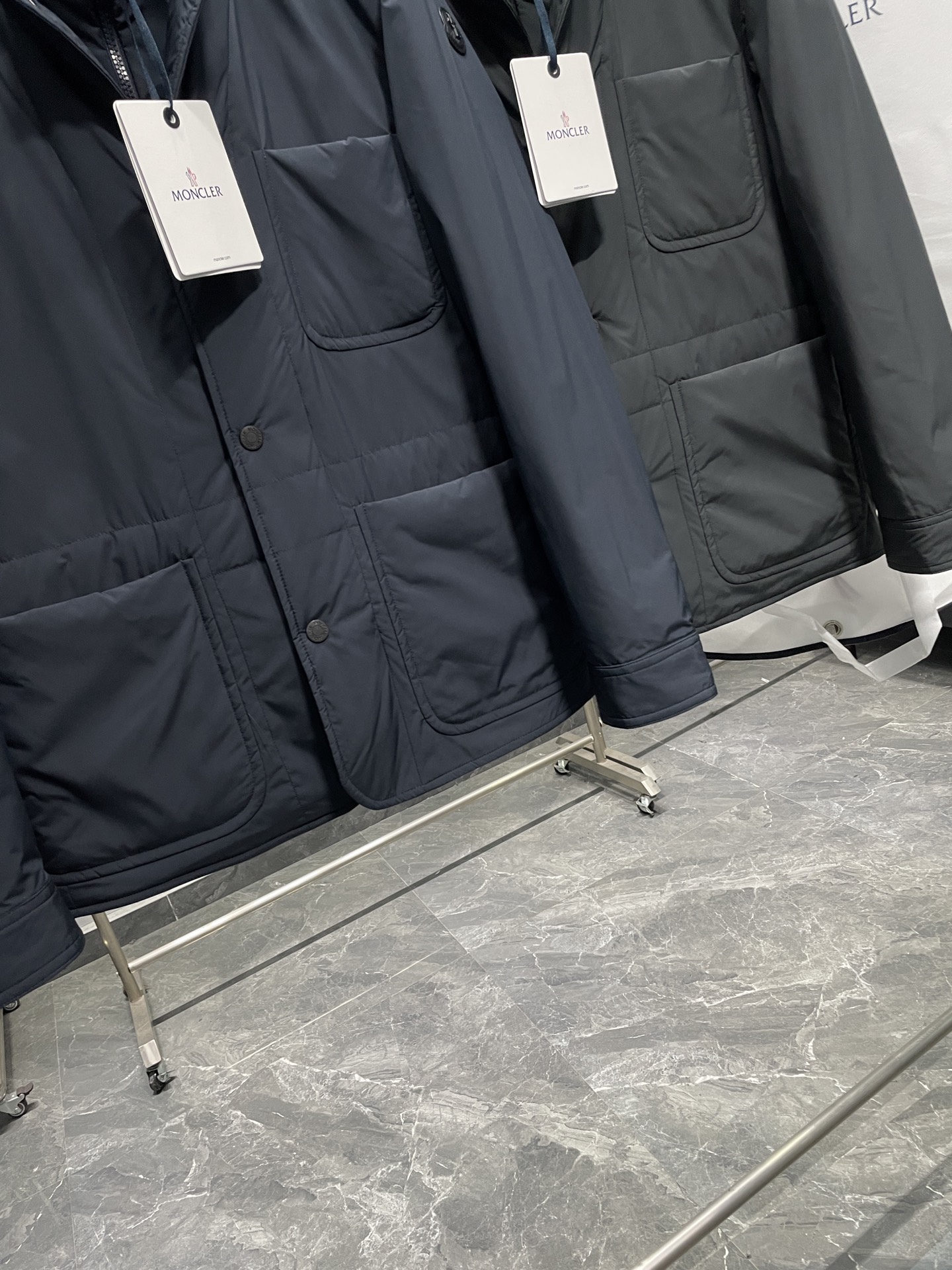 Moncler Down Jacket Knitted Black S-m-l