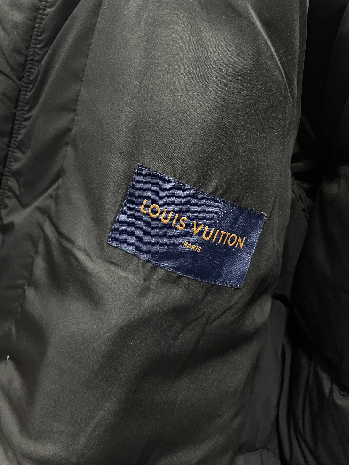 Louis Vuitton Male Down Jacket Goose Down Black Hooded M-l-54-48-50-52