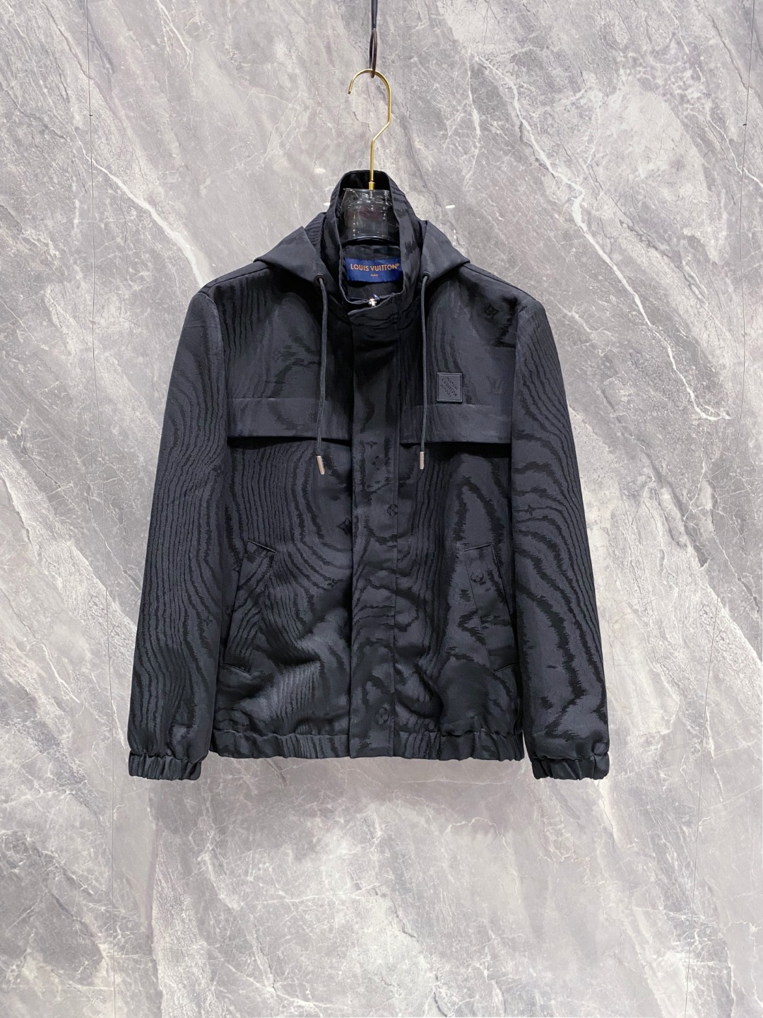 Louis Vuitton Male Jacket Black Couple Style S-m-l-xl