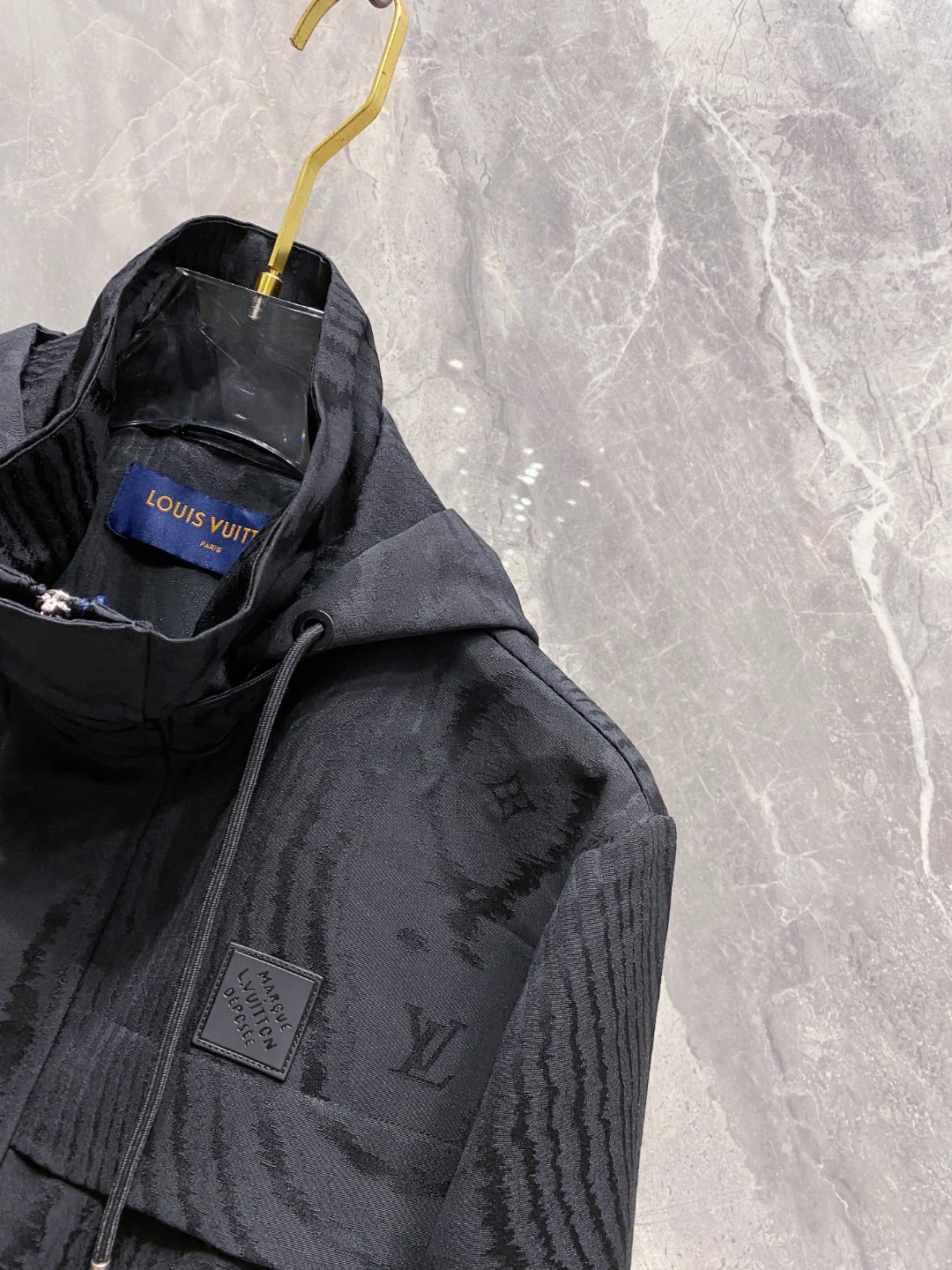 Louis Vuitton Male Jacket Black Couple Style S-m-l-xl