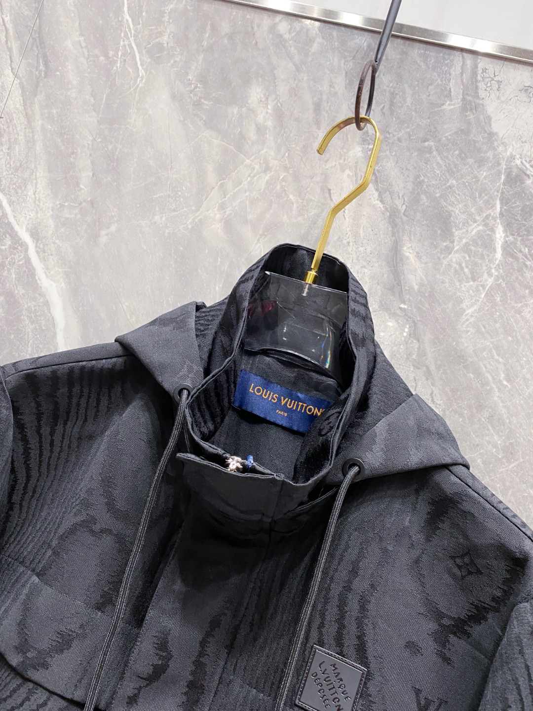 Louis Vuitton Male Jacket Black Couple Style S-m-l-xl
