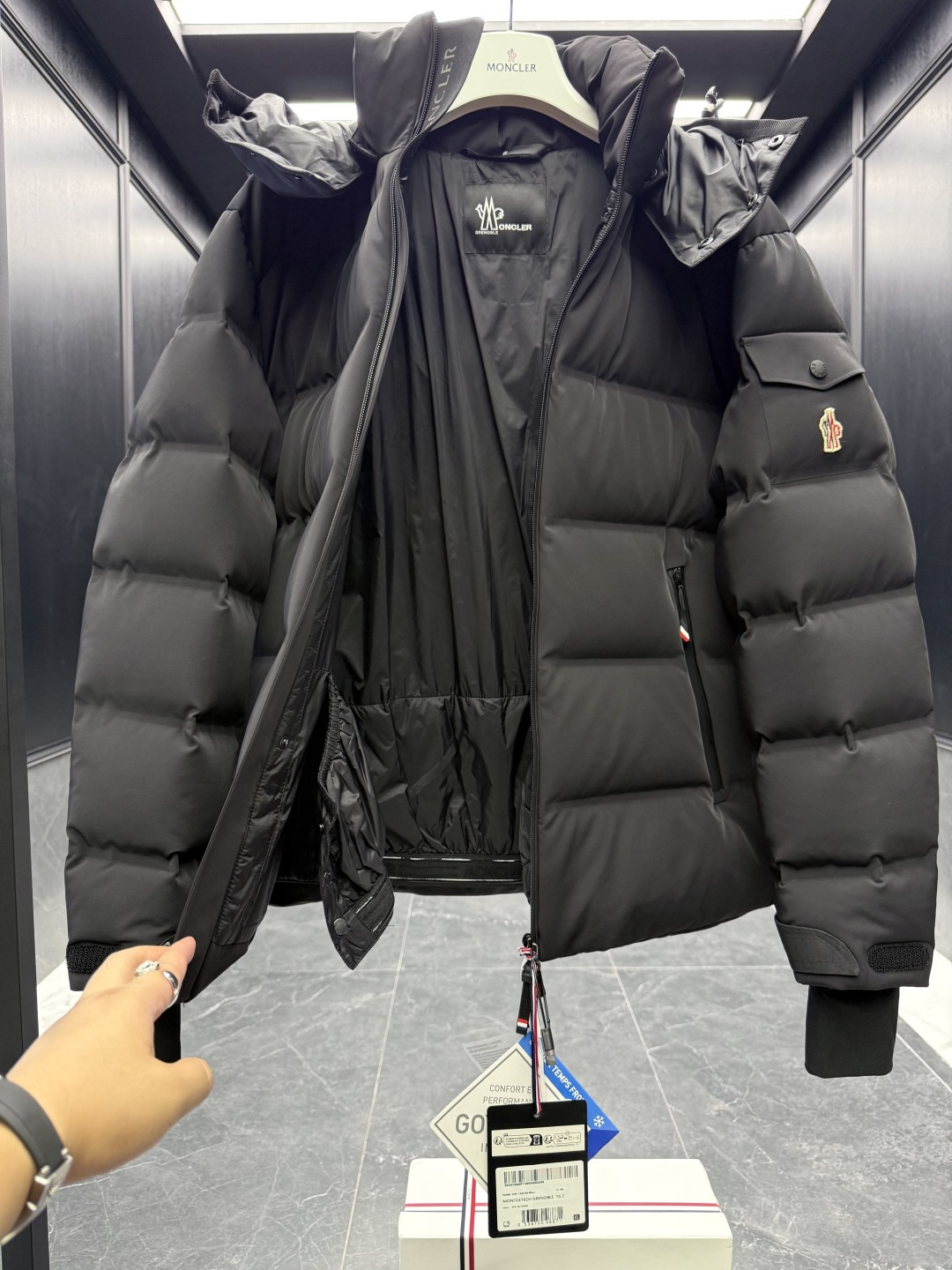 Moncler Male Jacket Knitted Black S-m-l