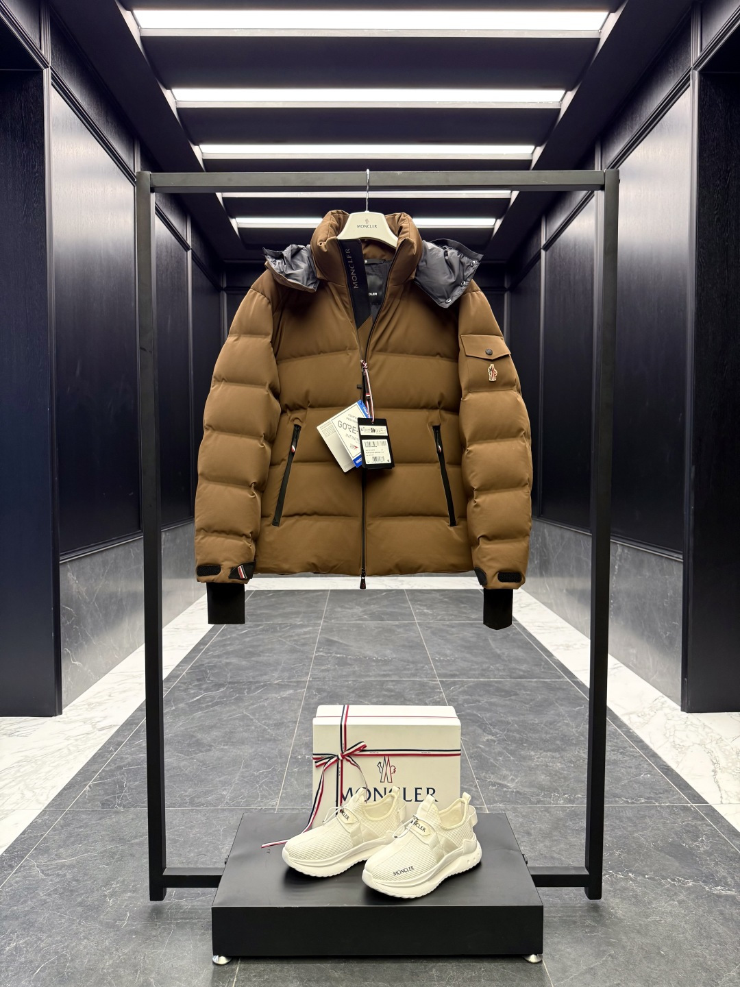 Moncler Male Jacket Knitted Black S-m-l