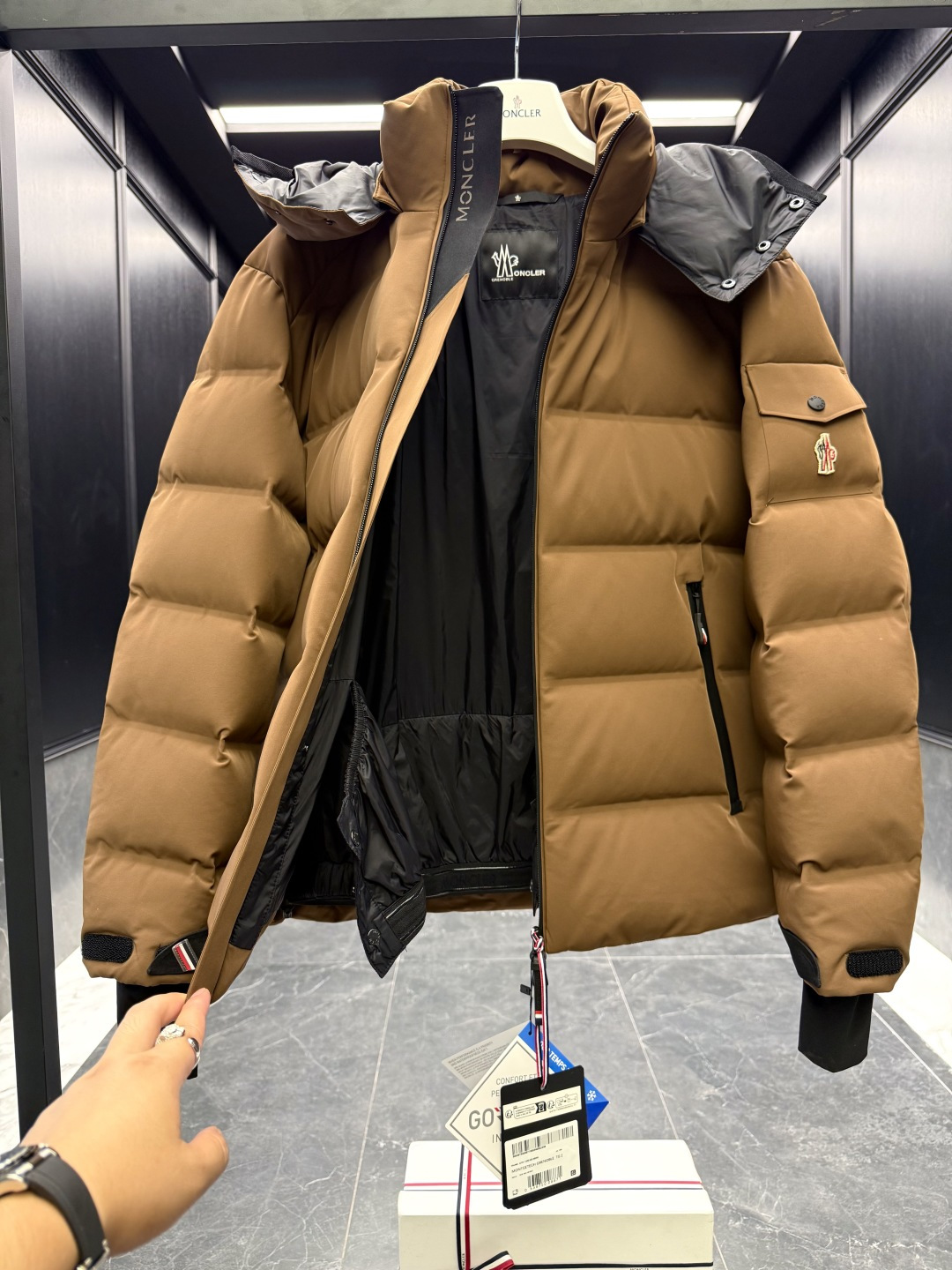 Moncler Male Jacket Knitted Black S-m-l