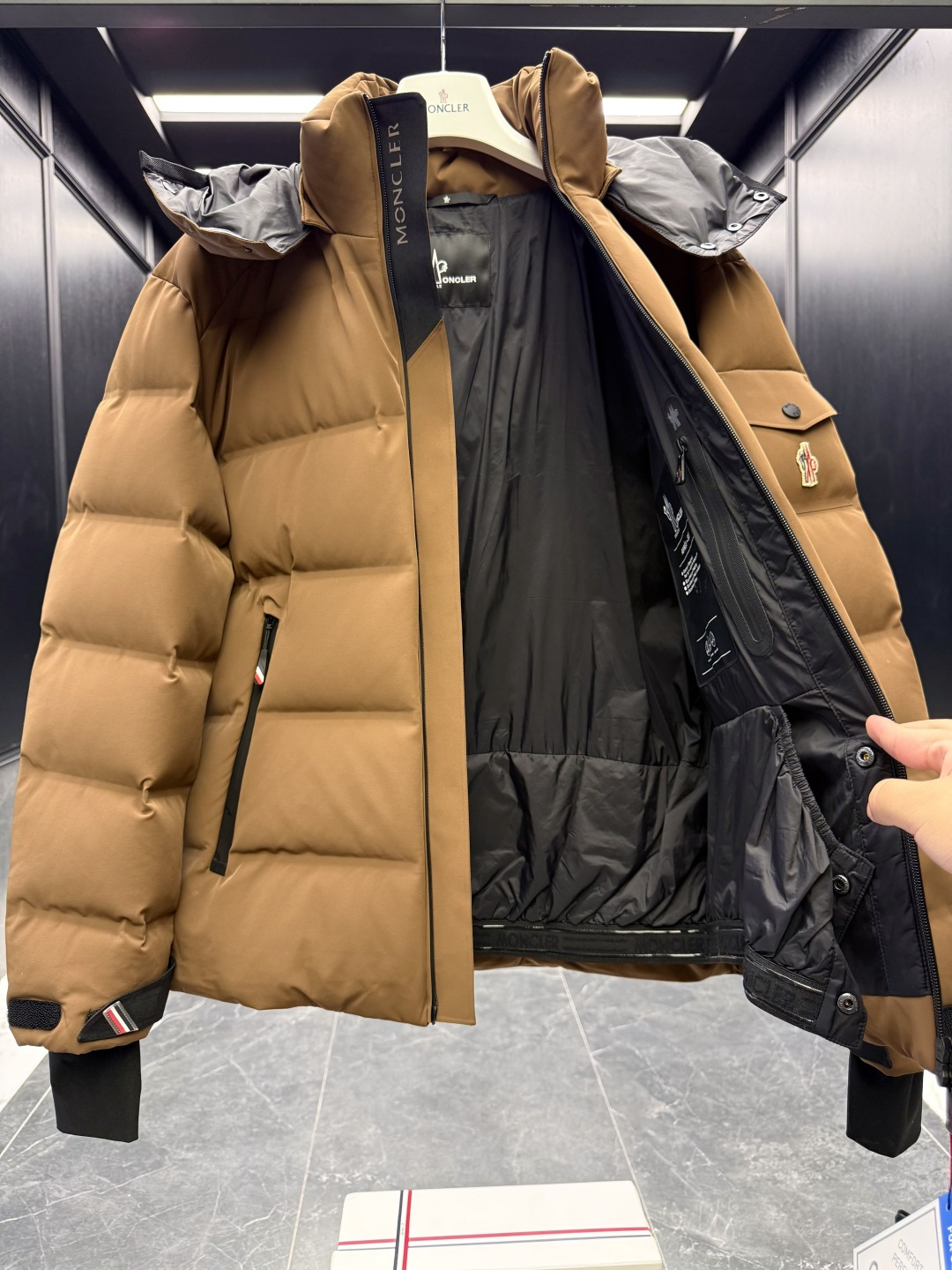 Moncler Male Jacket Knitted Black S-m-l