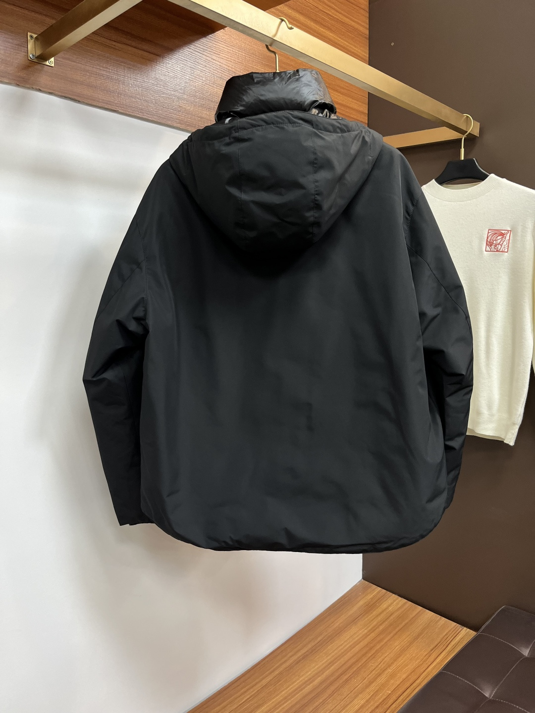 Prada Basic Clothing Goose Down Hooded S