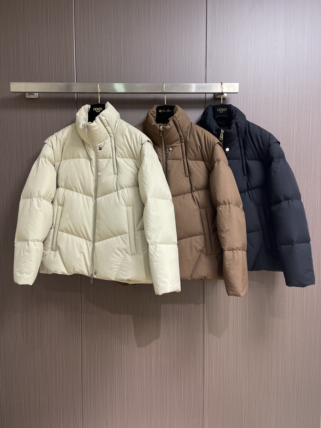 Fendi Male Down Jacket Slim Fit S