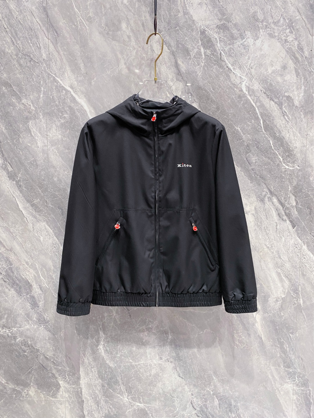 Kiton Jacket Black Hooded