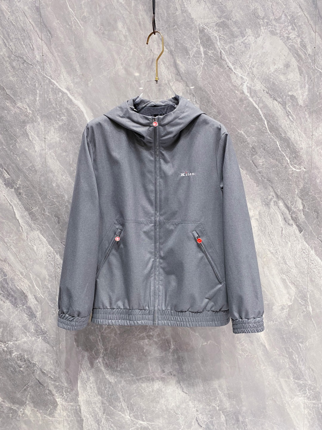 Kiton Jacket Black Hooded
