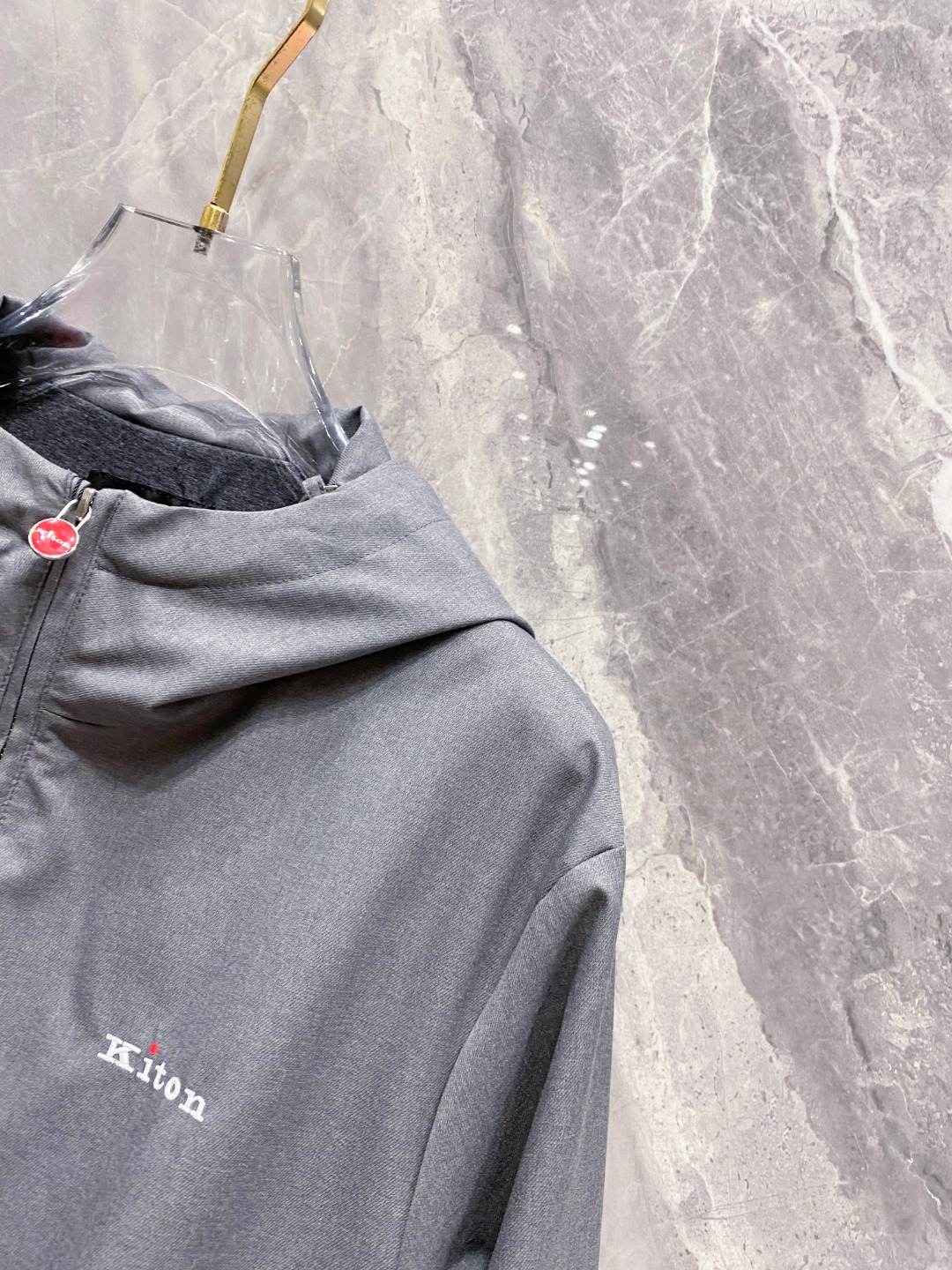 Kiton Jacket Black Hooded