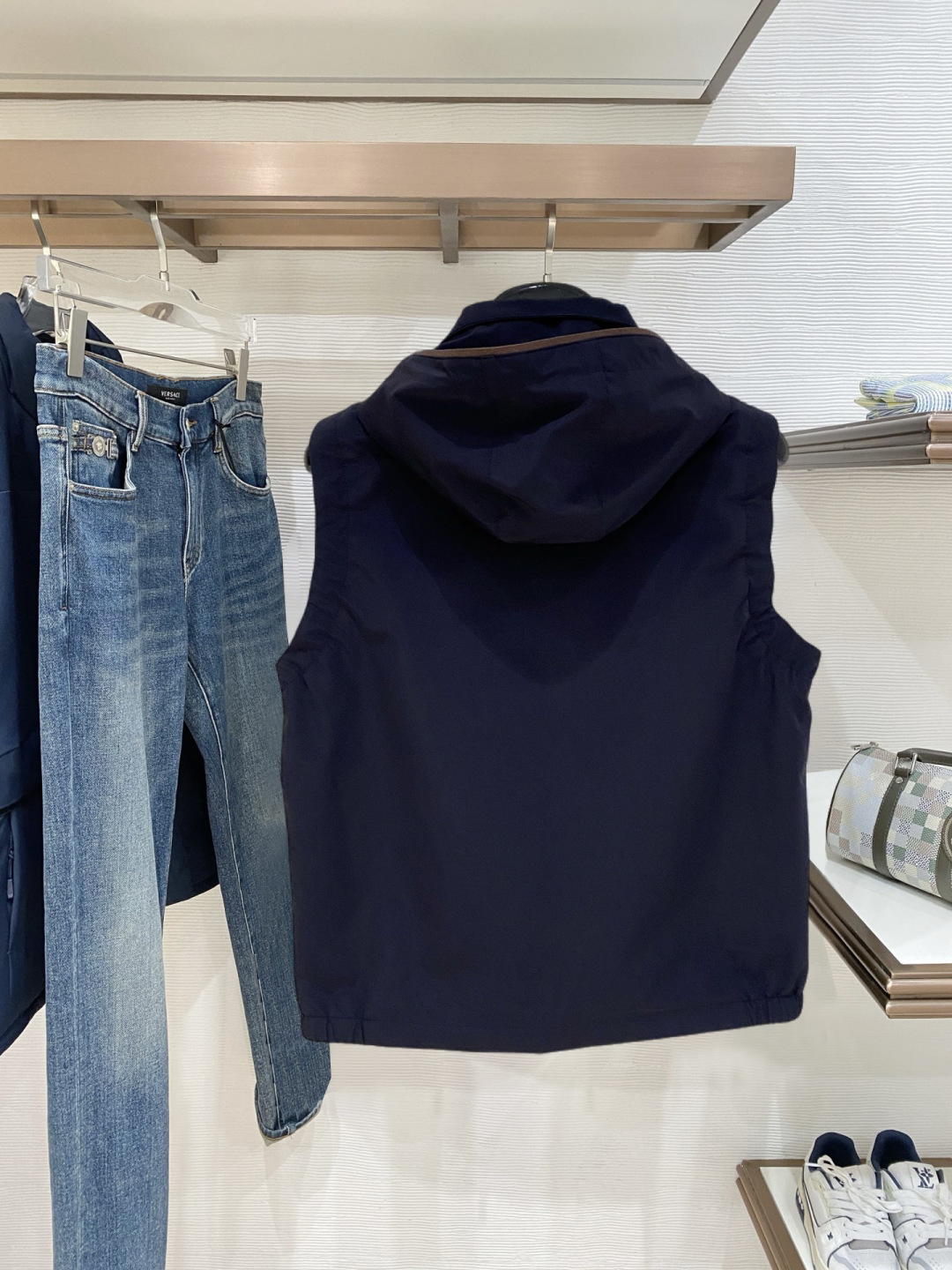 Ermenegildo Zegna Vest Polyester Hooded S-m-xl