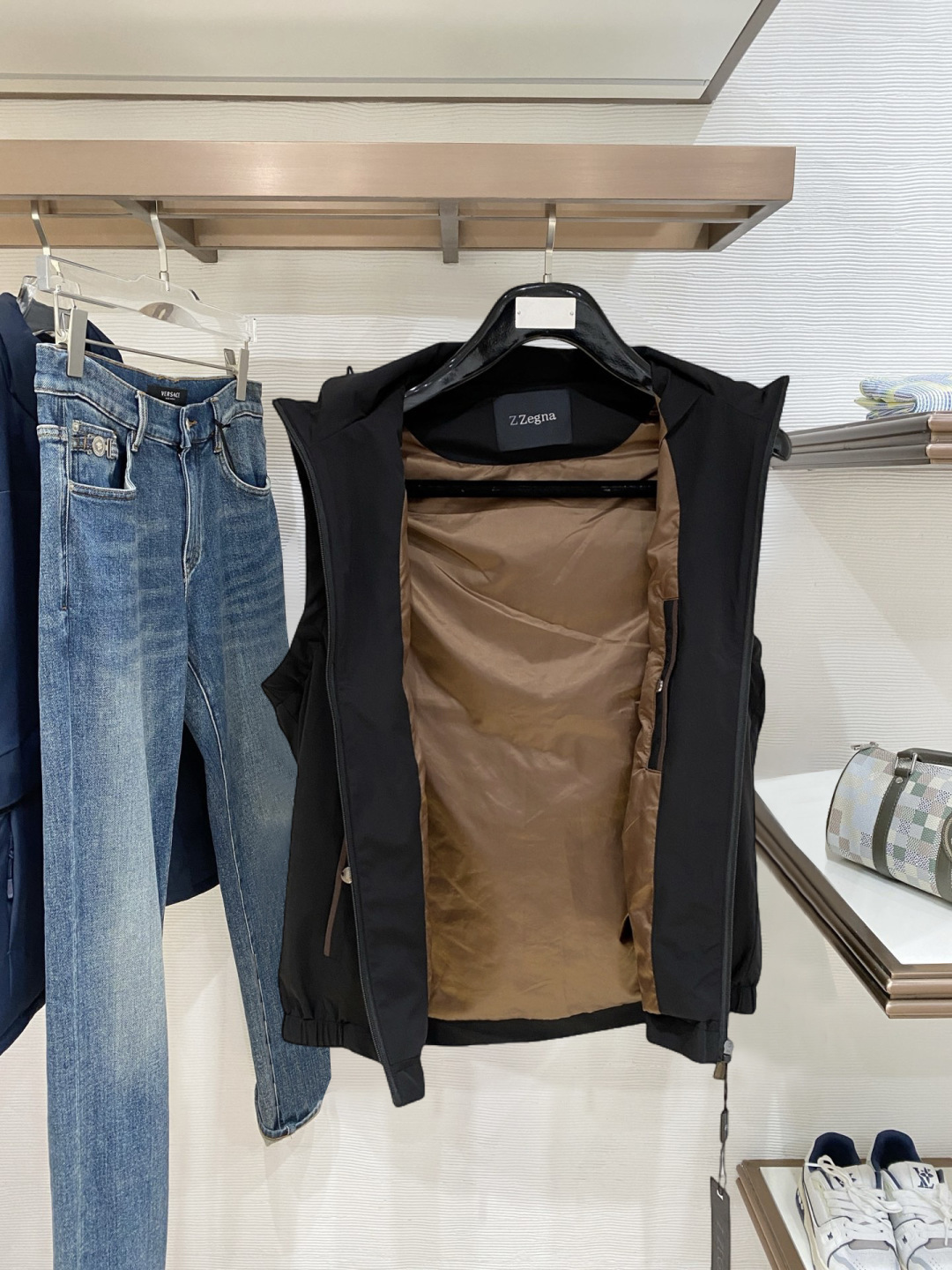 Ermenegildo Zegna Vest Polyester Hooded S-m-xl