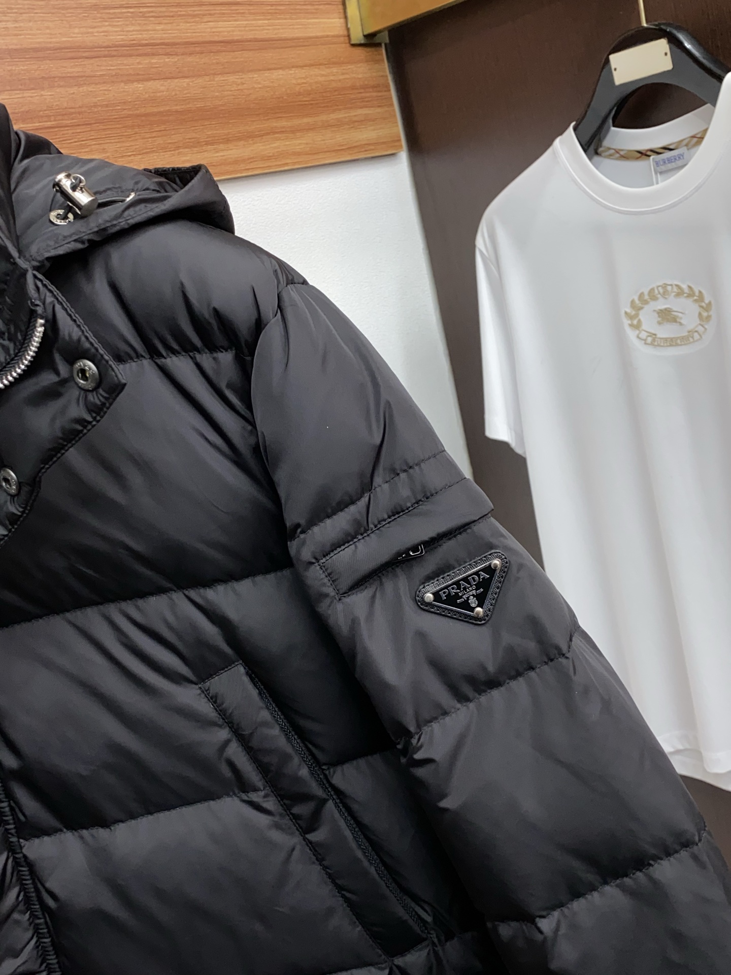 Prada Male Down Jacket White Duck Down M-xl