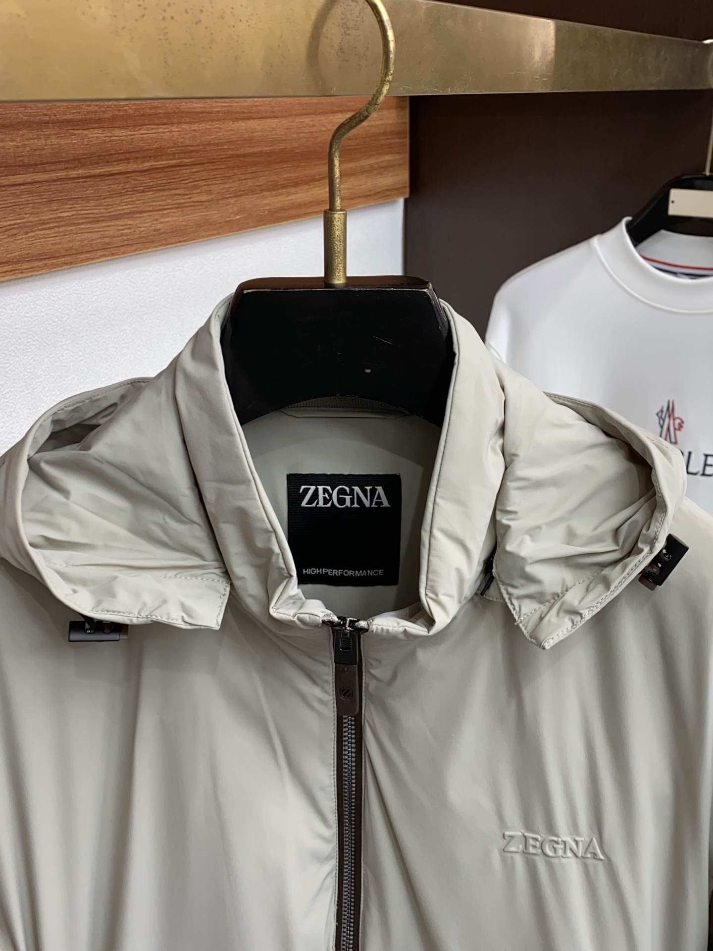Ermenegildo Zegna Male Down Jacket White Duck Down M-xl