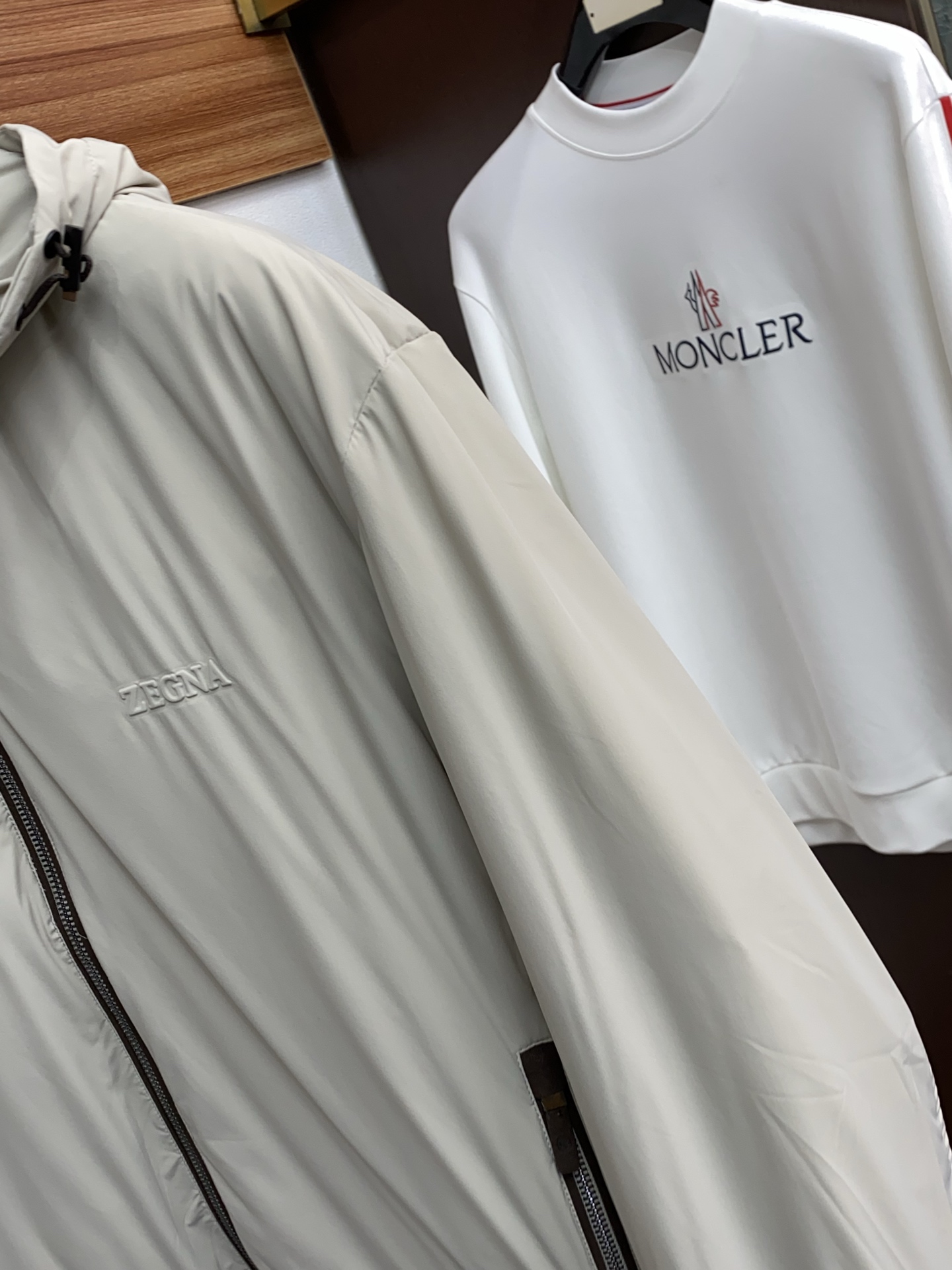 Ermenegildo Zegna Male Down Jacket White Duck Down M-xl