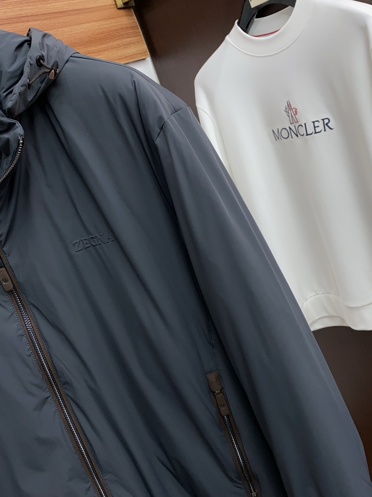 Ermenegildo Zegna Male Down Jacket White Duck Down M-xl