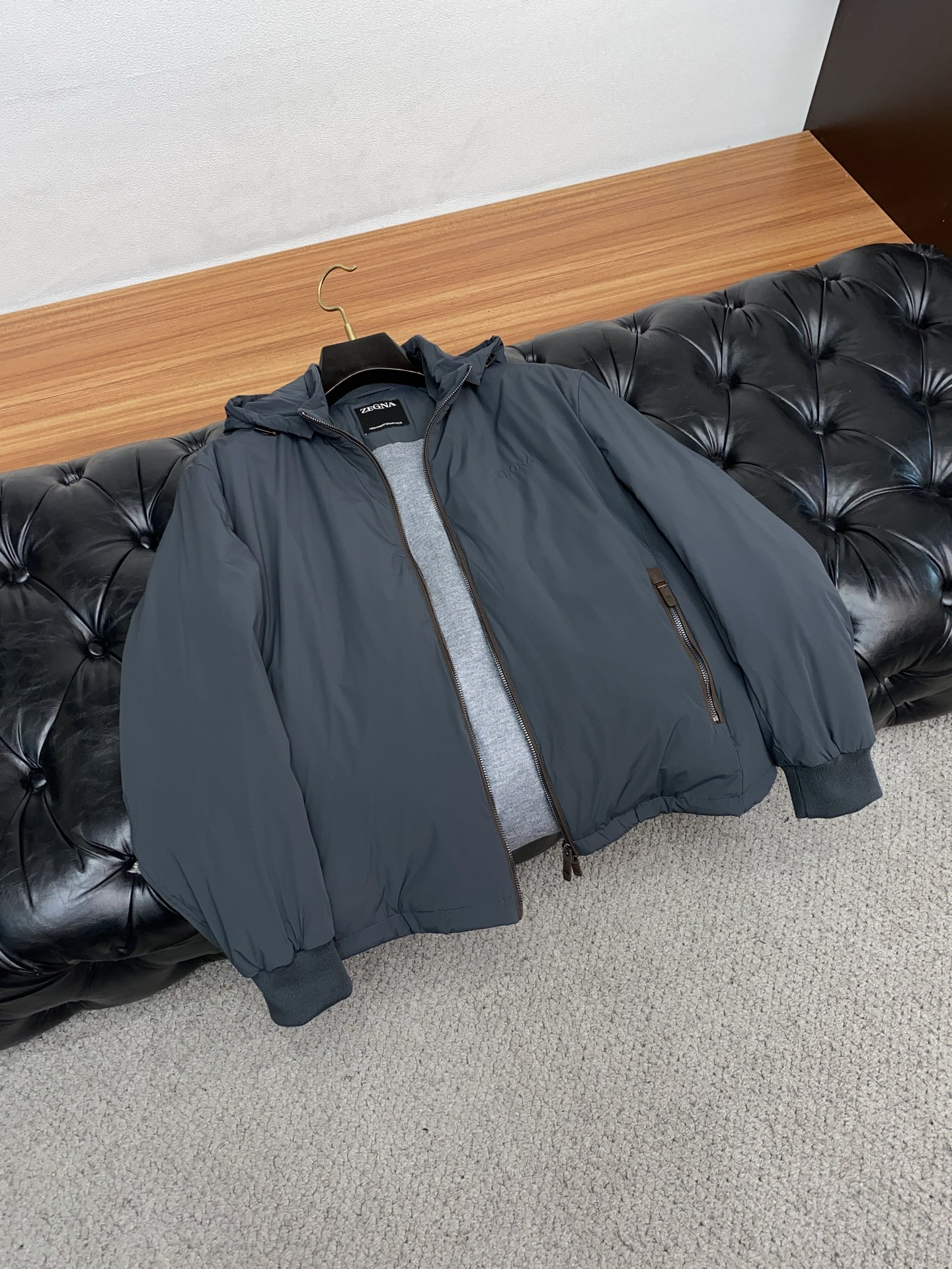 Ermenegildo Zegna Male Down Jacket White Duck Down M-xl