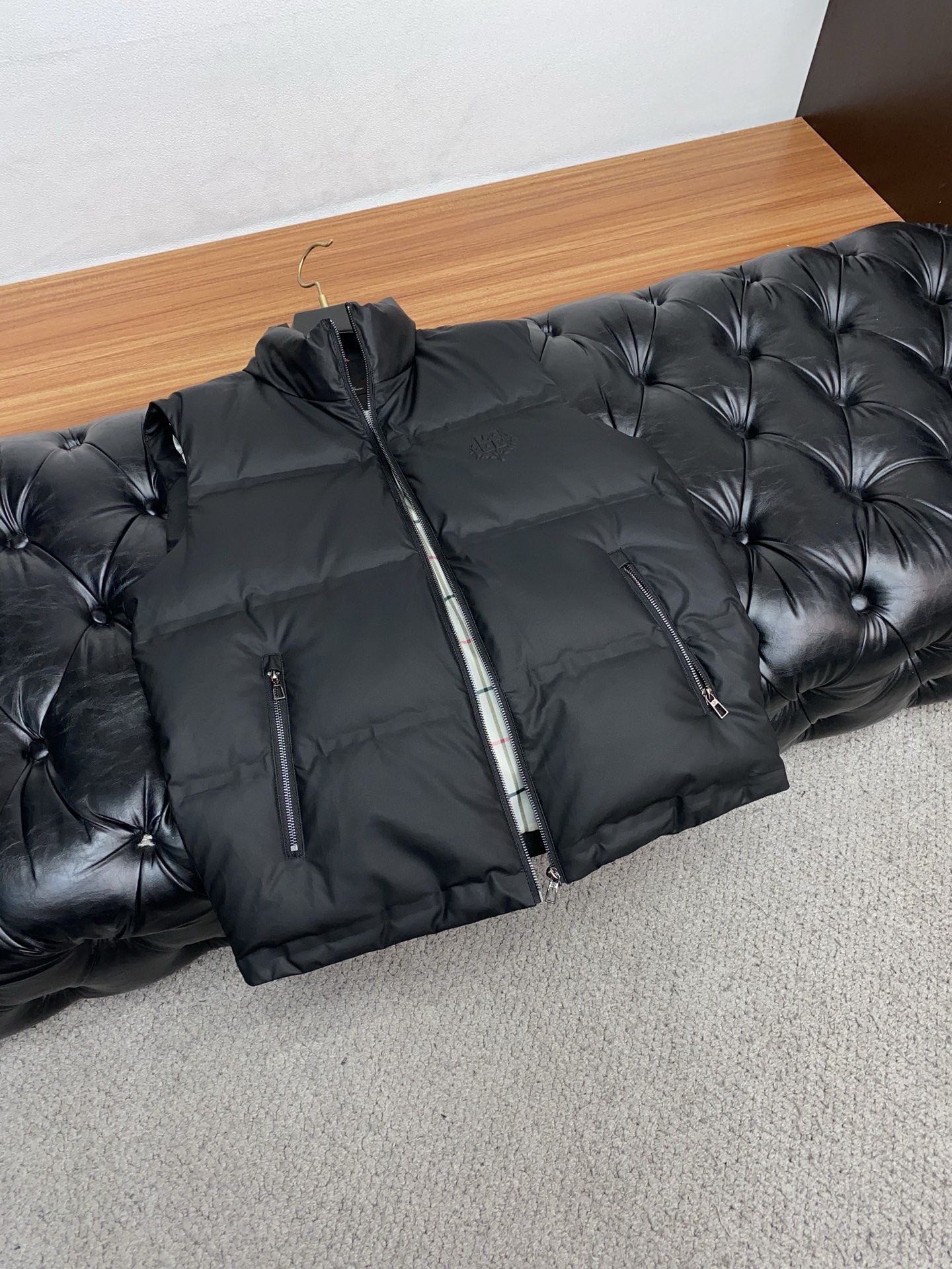 Loro Piana Male Vest White Duck Down Hooded M-l-xl