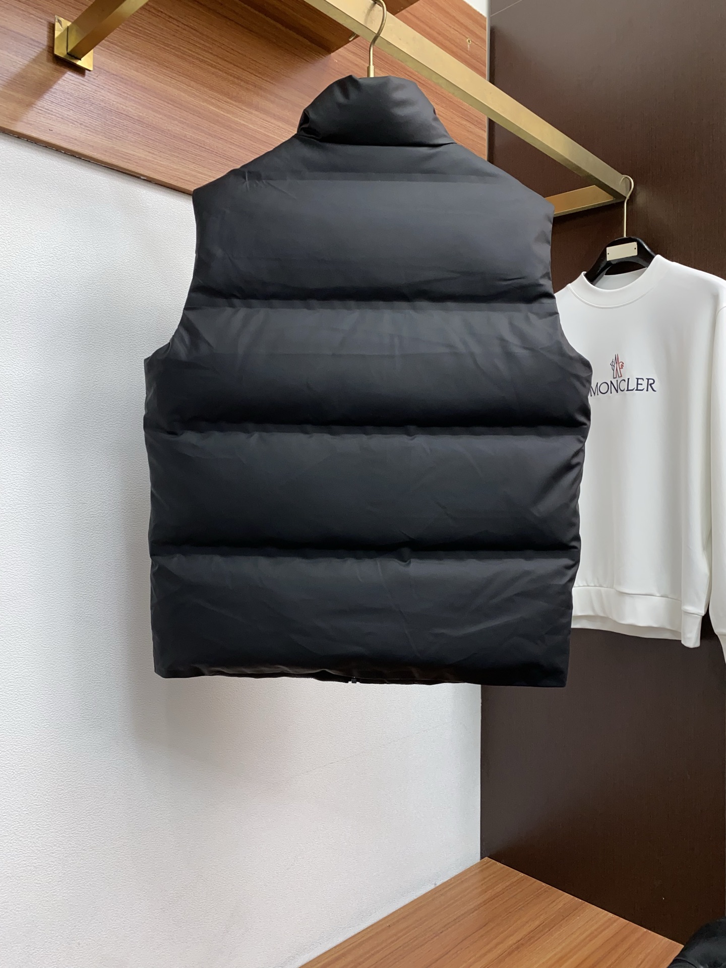 Loro Piana Male Vest White Duck Down Hooded M-l-xl