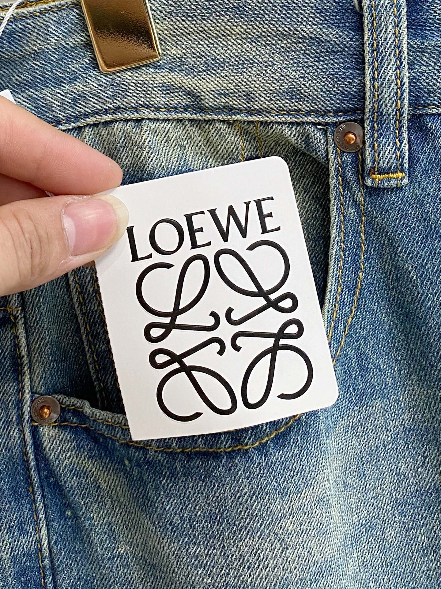 Loewe Male Jeans Denim Slim Fit