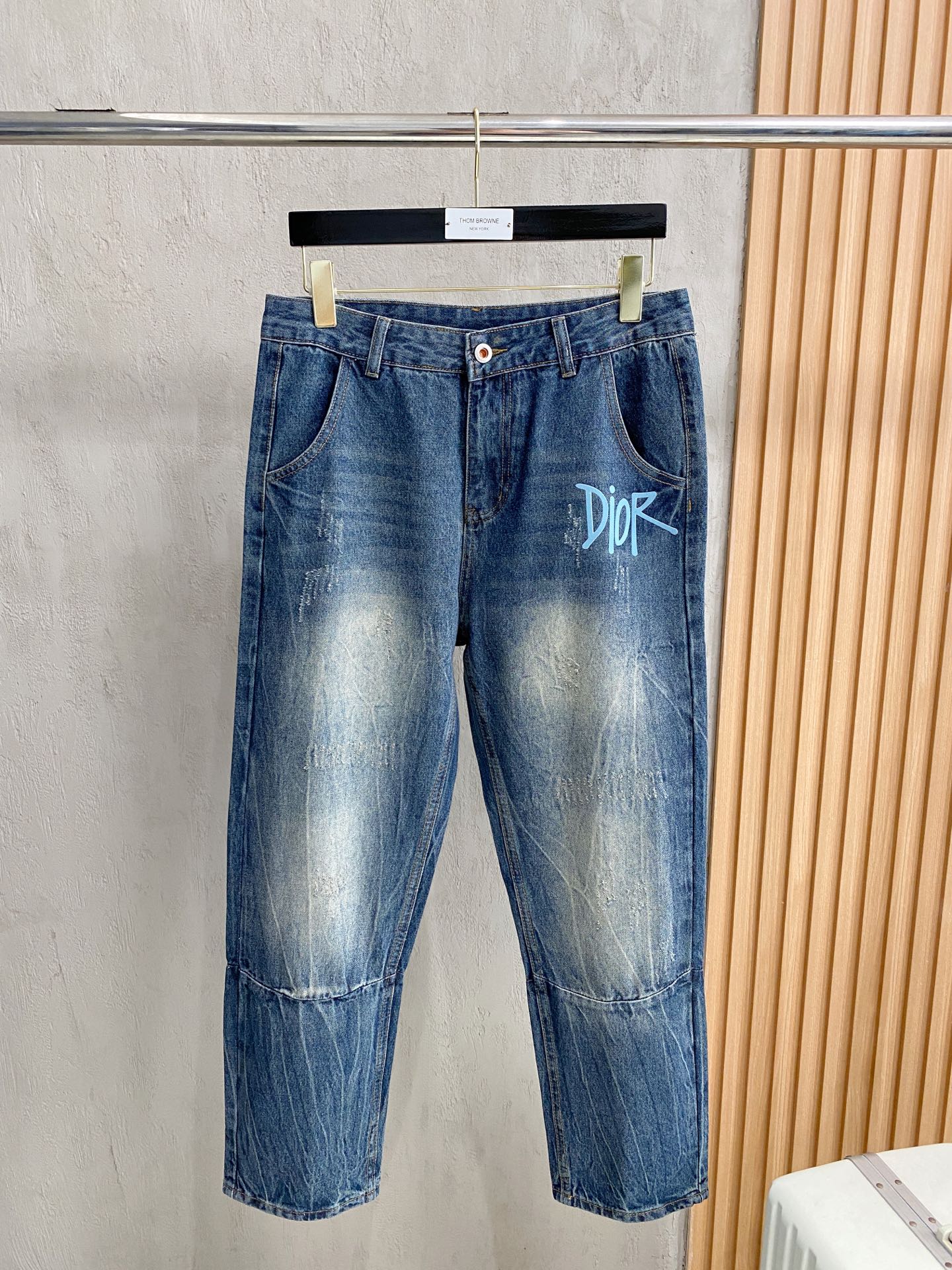 Dior Male Jeans Denim Slim Fit